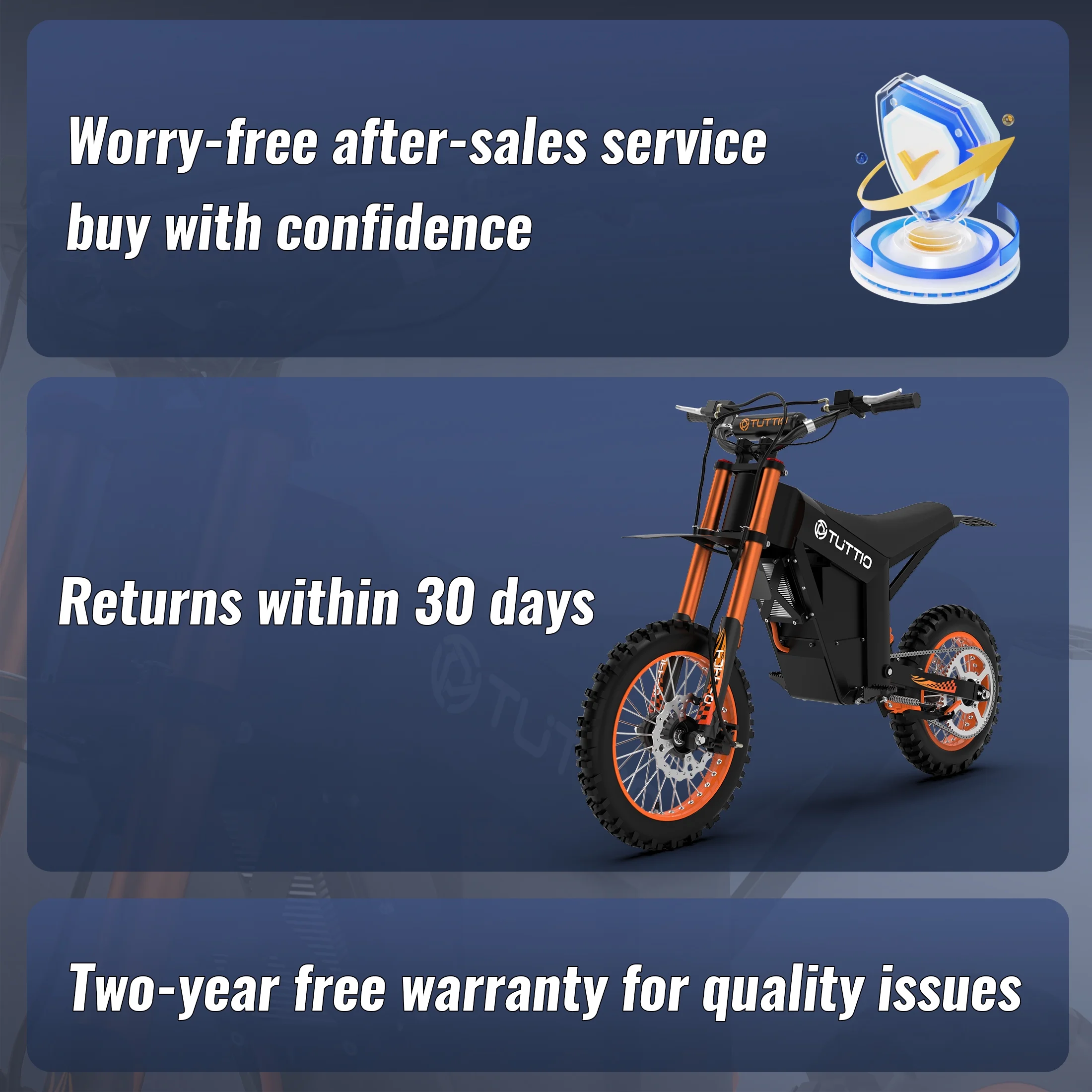 Soleil01 Adult Electric Dirt Bike (with Branded Helmet), 2000W, 48V 21Ah Battery, 37Mph Full Suspension Mountain E-Bike, 200Nm Torque All-Terrain Electric Motorcycle - Image 6