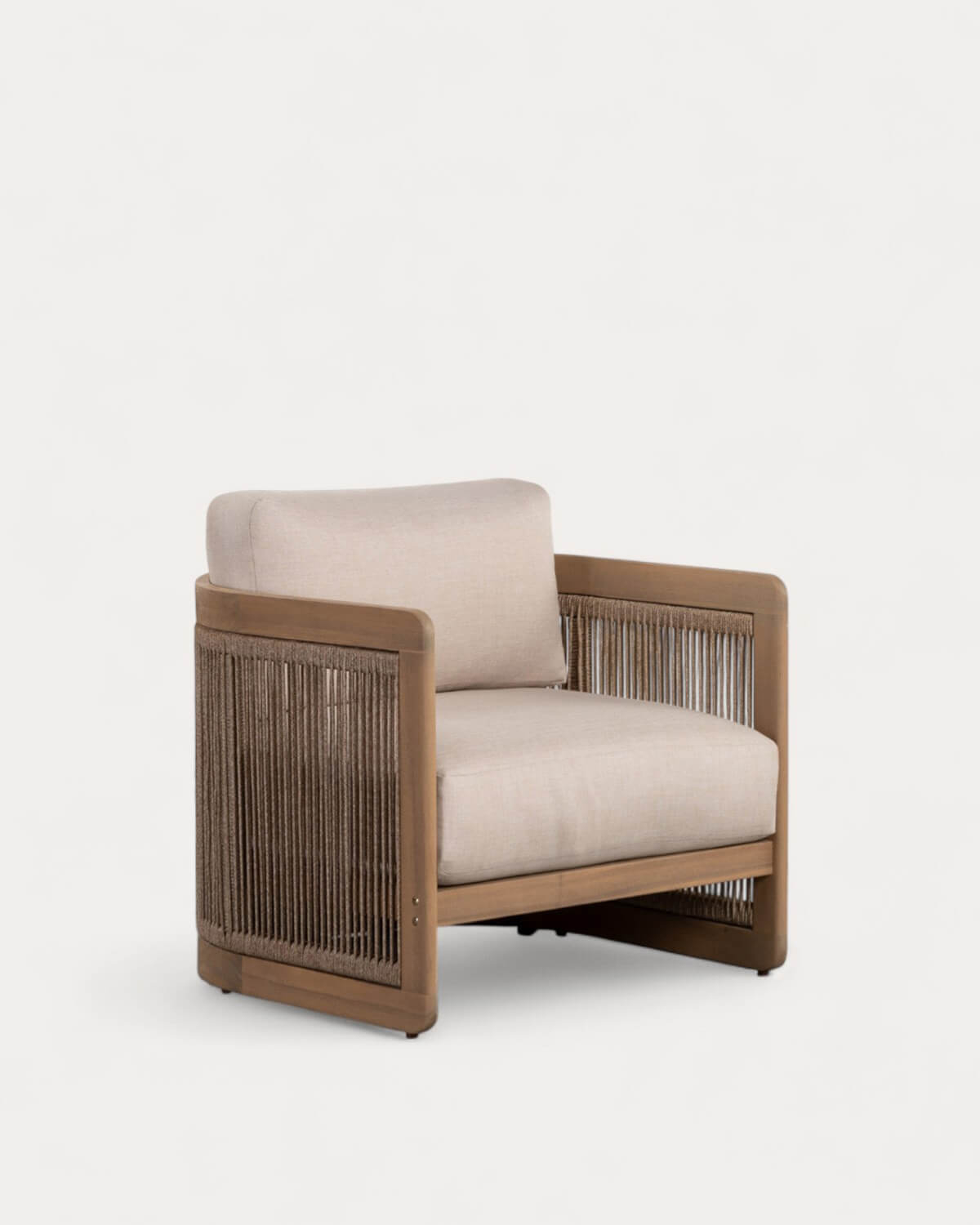 Mares - Pack 2 Sillones de Jardín de Madera de Acacia con Cojines Mares