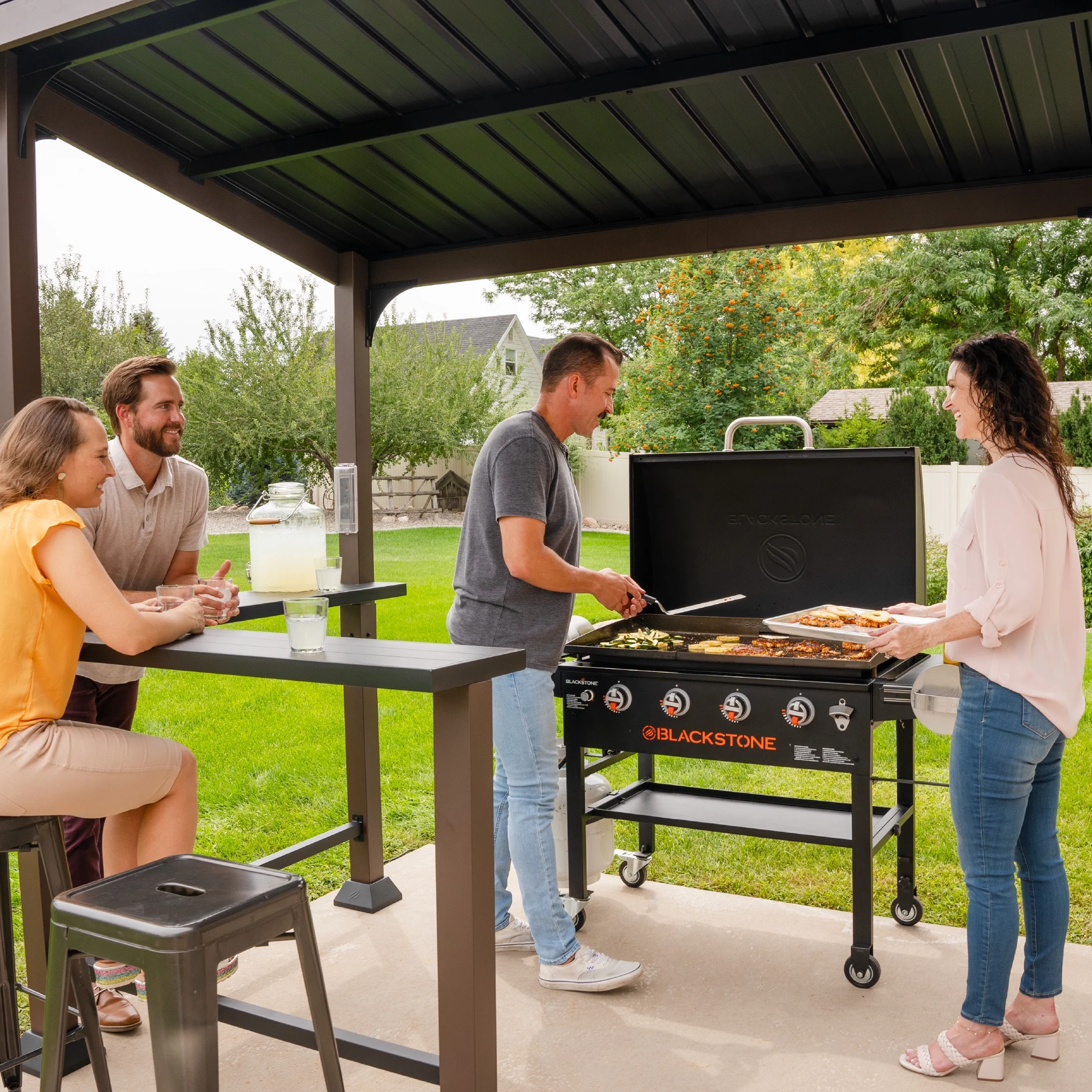 5' x 8' Outdoor Griddle/Grill Pavilion Grill Gazebo(5' x 8') - Image 6