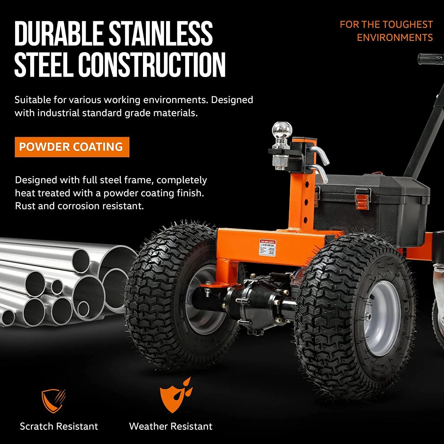 Motorized Trailer Dolly with Tow Tires 24V, 3600 lbs Towing Capacity, 600 lbs Tongue Weight - Image 7