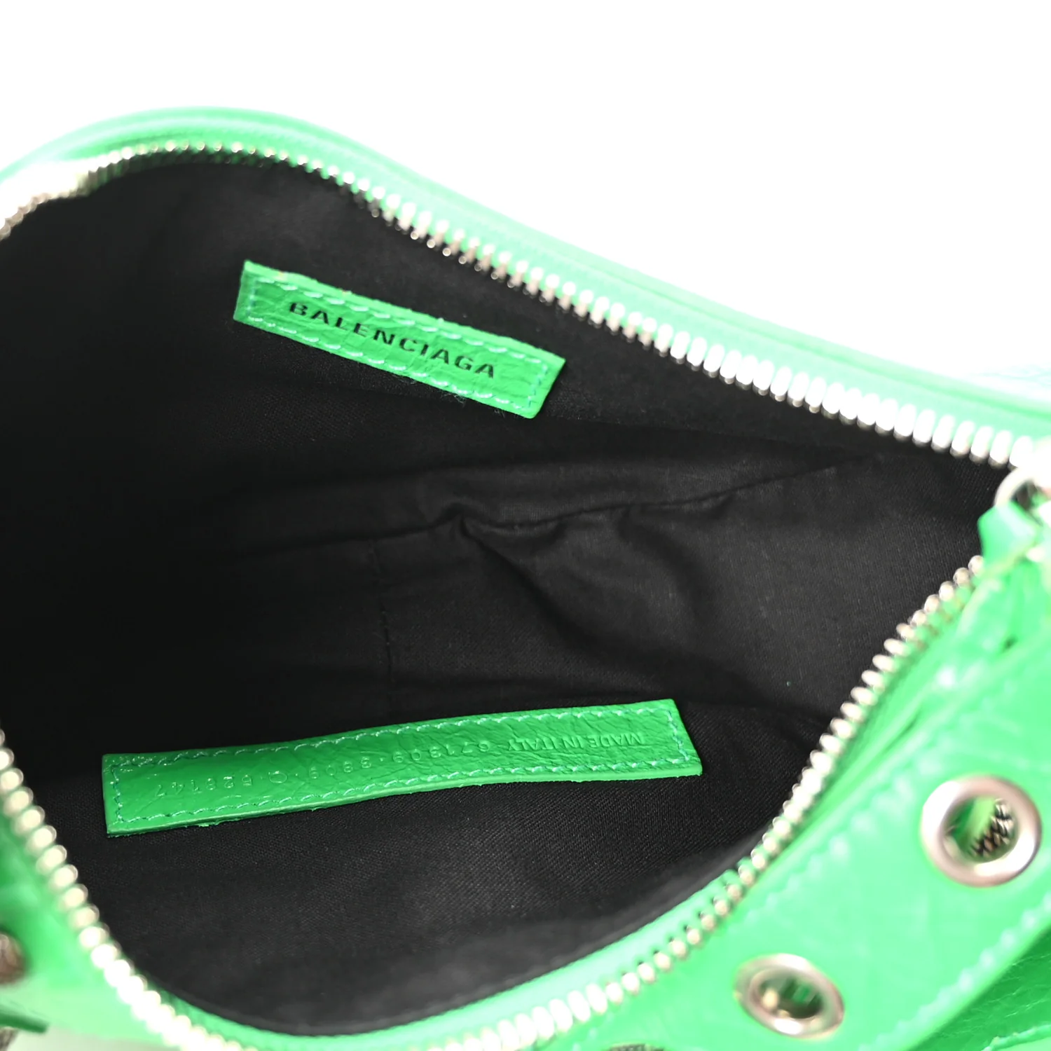 Agneau Arena Le Cagole Shoulder Bag XS Vivid Green