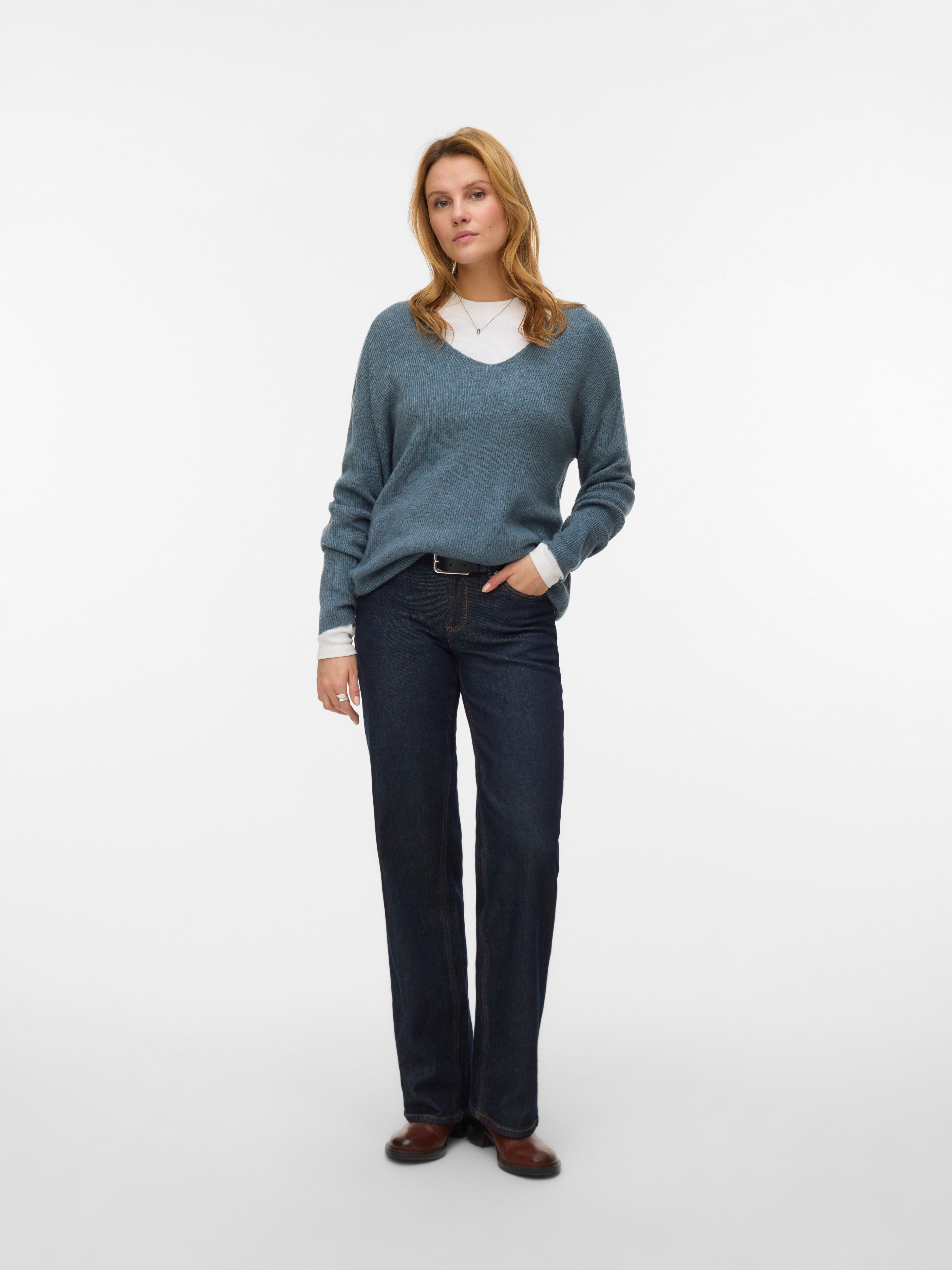 VERO MODA® VMCREWLEFILE Knitted pullover