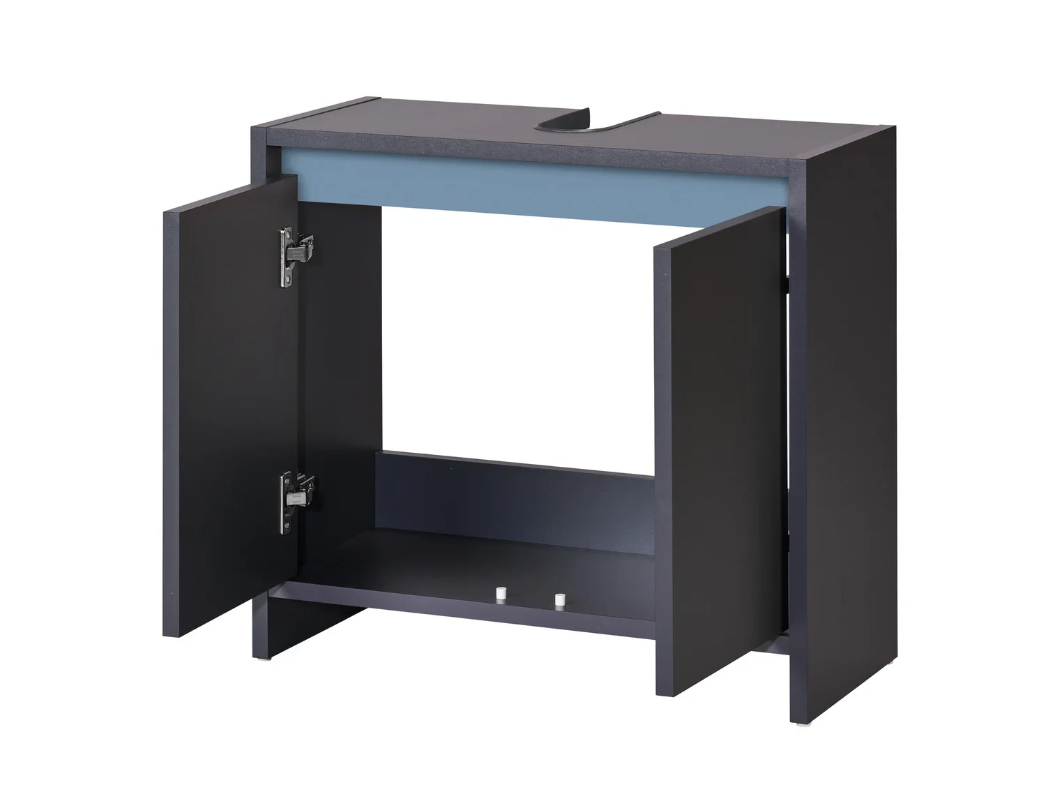 LIVARNO home Meuble sous-vasque Oslo, 60 x 55 x 28 cm, anthracite