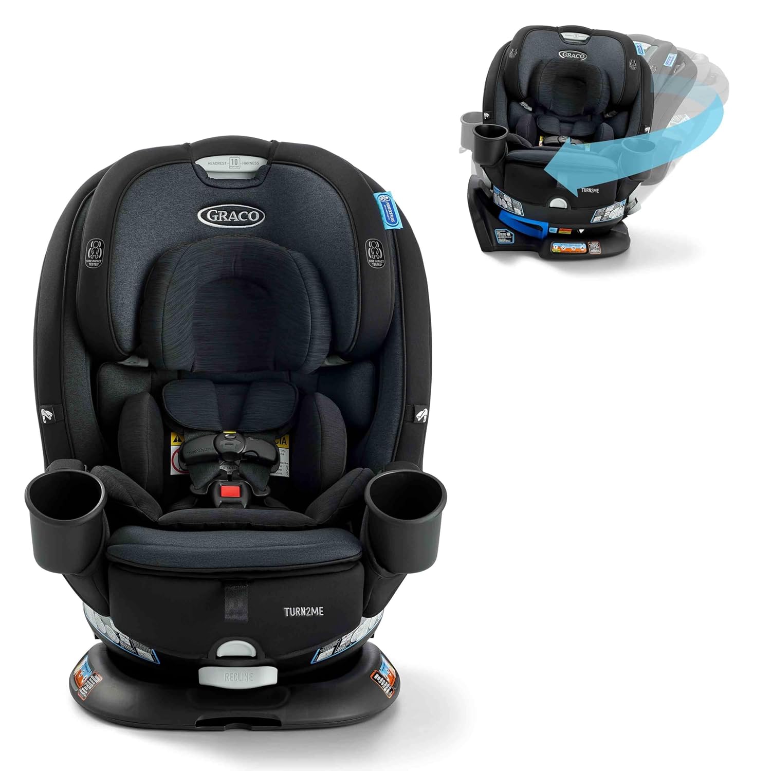 Siège auto convertible pivotant Graco Turn2Me 3 en 1, Cambridge