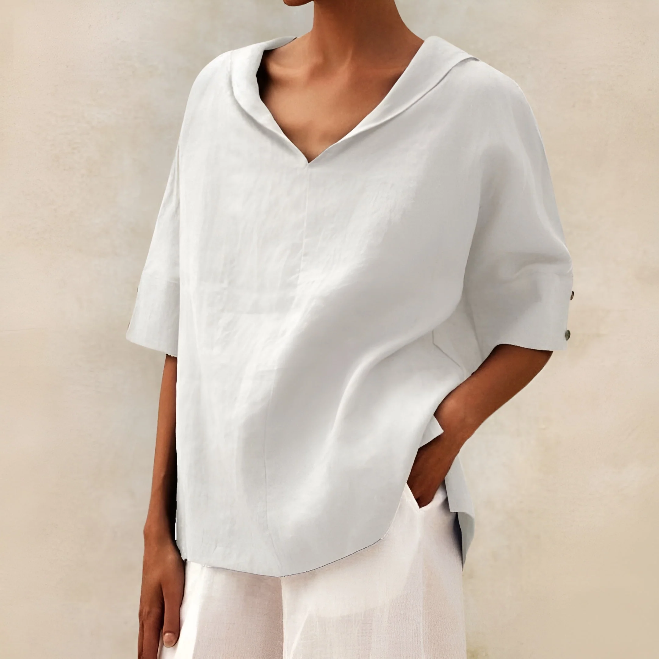 Lyndzi - Blouse Légère Élégante