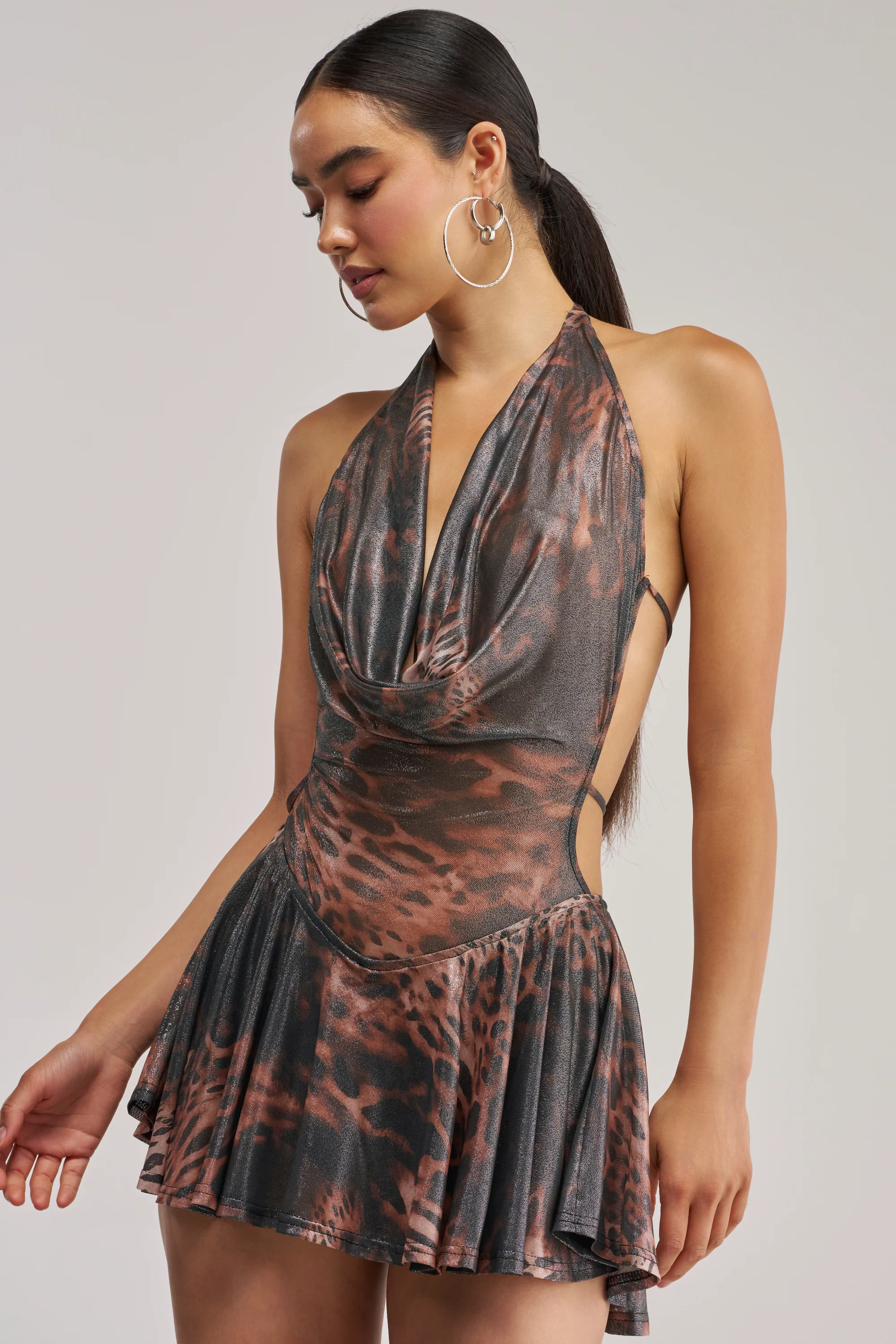 PARTY PEOPLE MINI DRESS IN CHEETAH - Akira Store