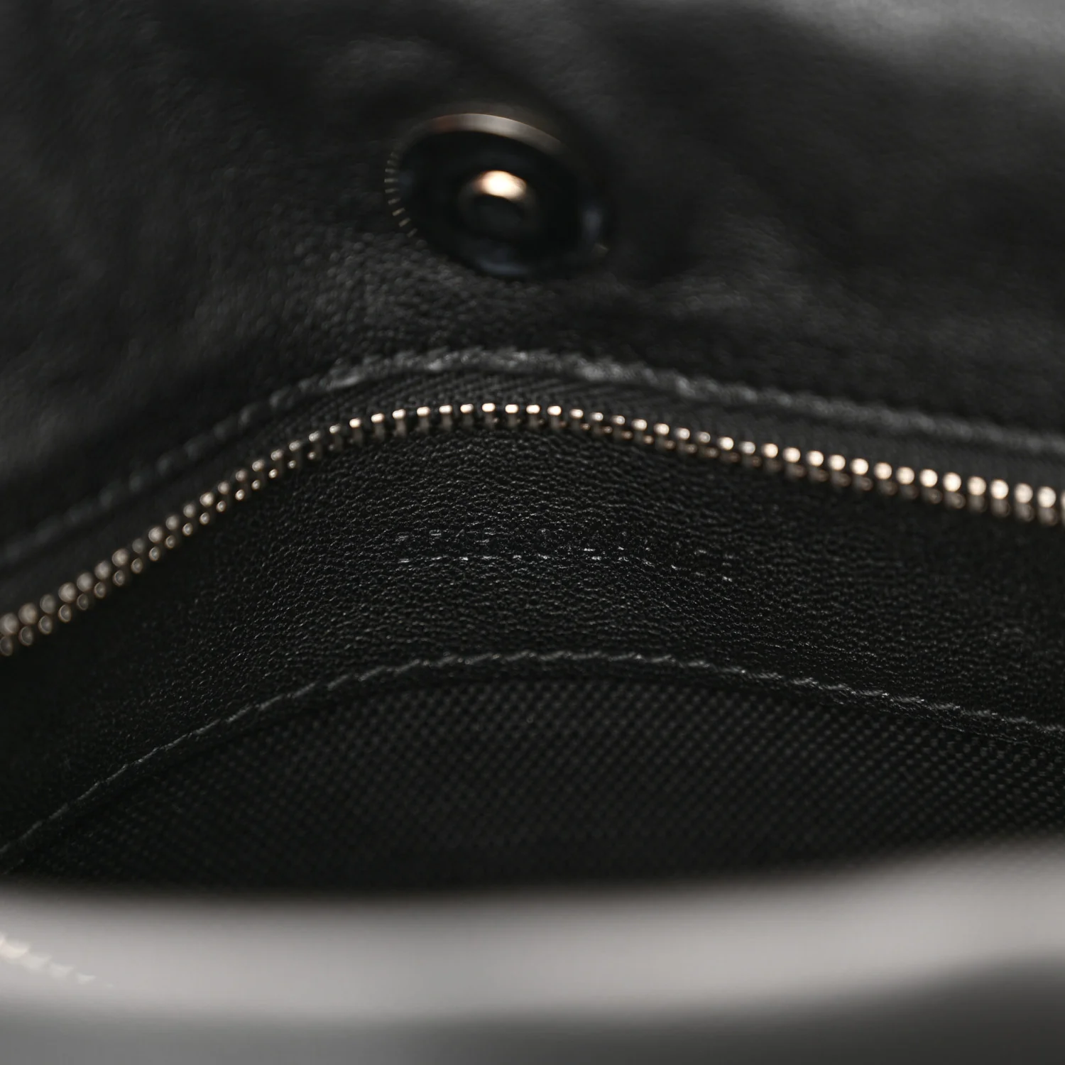 Sakai Be Green Calfskin Diagonal Stitched Small Blondie Tote Black