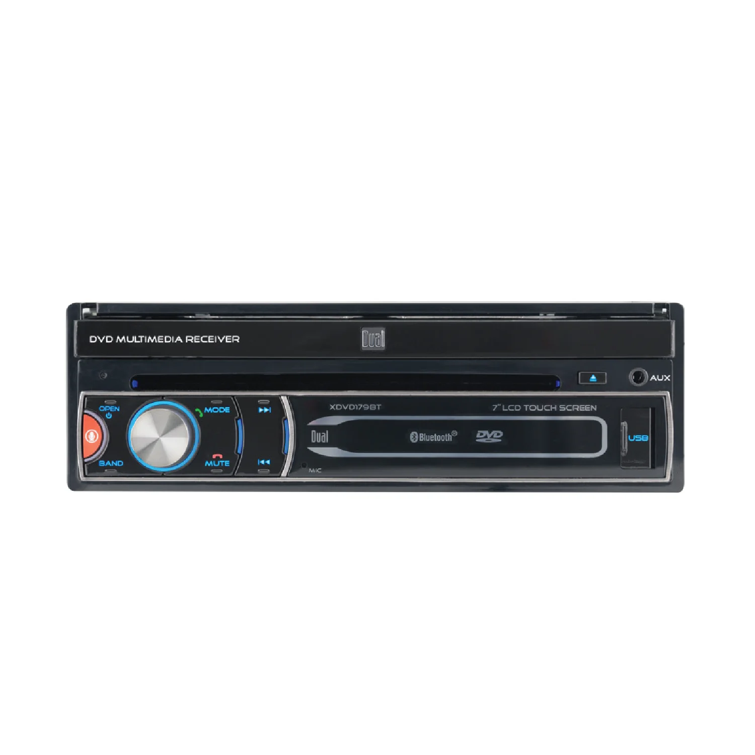 XDVD179BT 7 inch Single DIN Car Stereo, Motorized Touch Screen, CD/DVD, New - Image 3