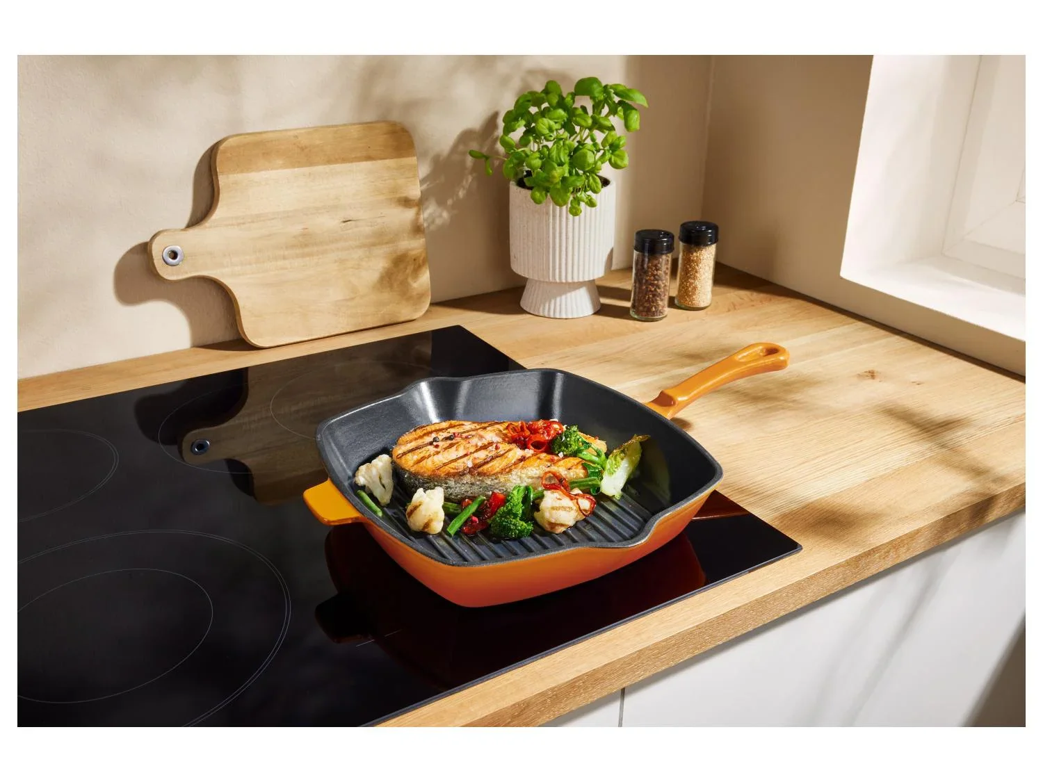 SILVERCREST Pole  griller en fonte Premium