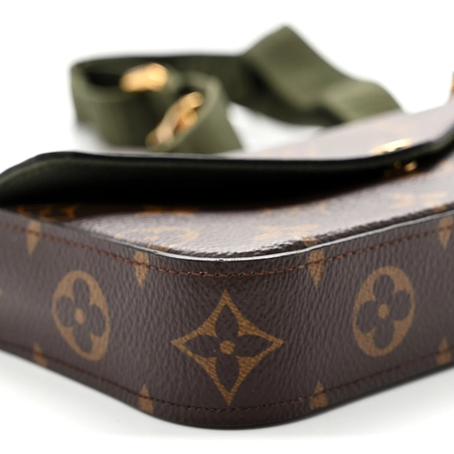 Monogram Felicie Strap & Go Kaki