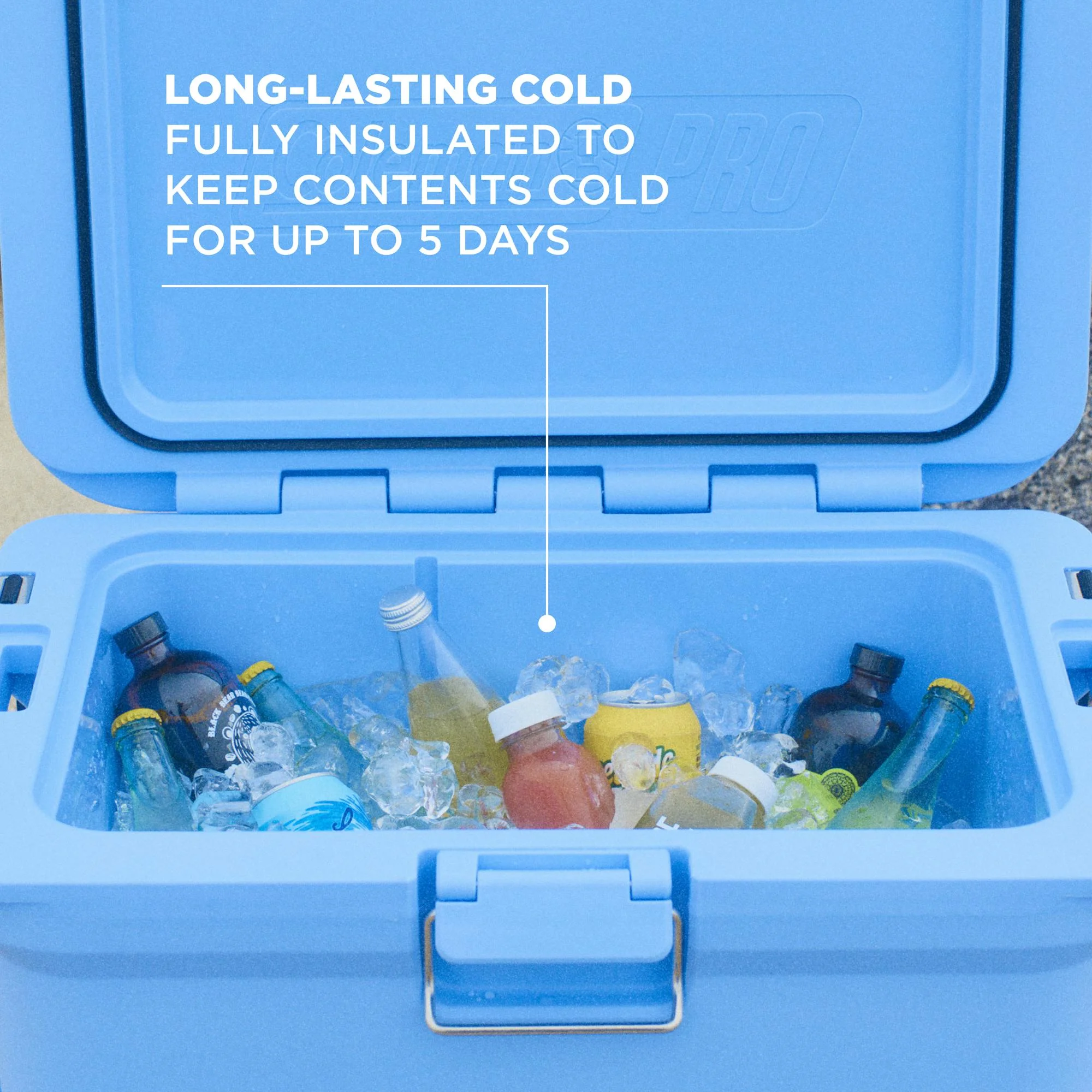 ? Pro 55 Quart Wheeled Hard Cooler(Blue Sky) Image 5