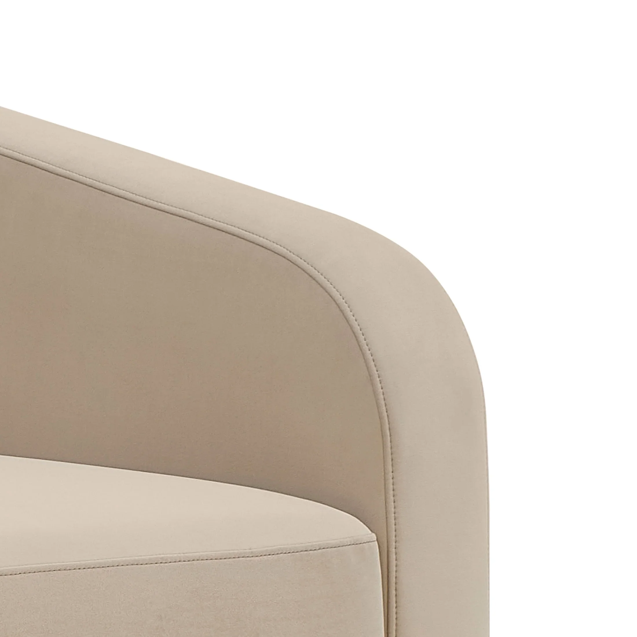 Better Homes & Gardens Lillian Channel Tufted Sofa 83.5 Cream Linen