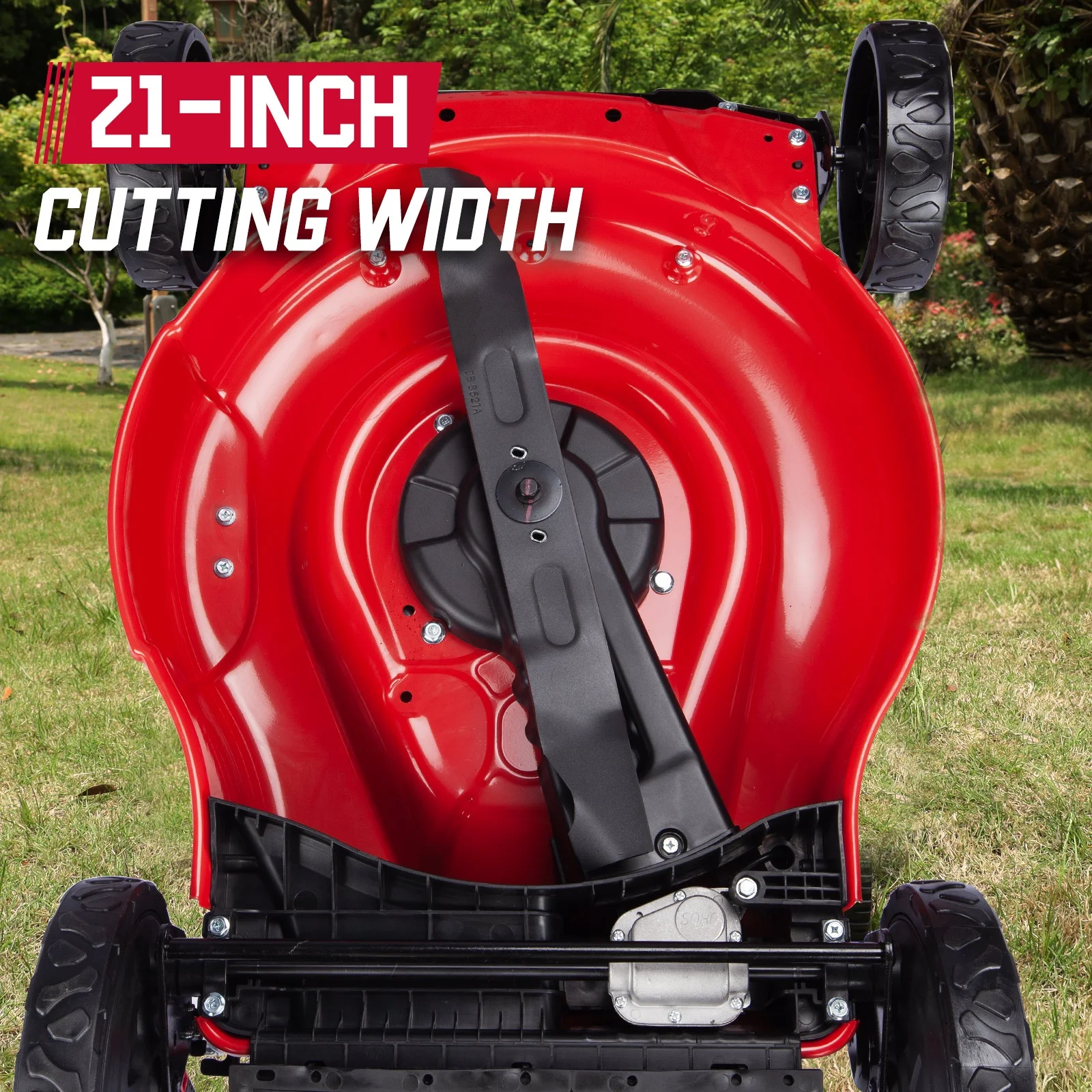 21-inch 140cc 4-Cycle BS Engine Gas Powered Push Walk-Behind Mower, 2-in-1 Bag - Image 7