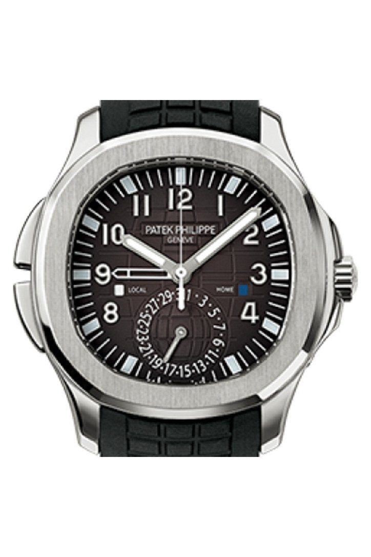 [Super Clone]Patek Philippe Aquanaut Dual Time Black Dial Automatic Men's Watch 5164A-001