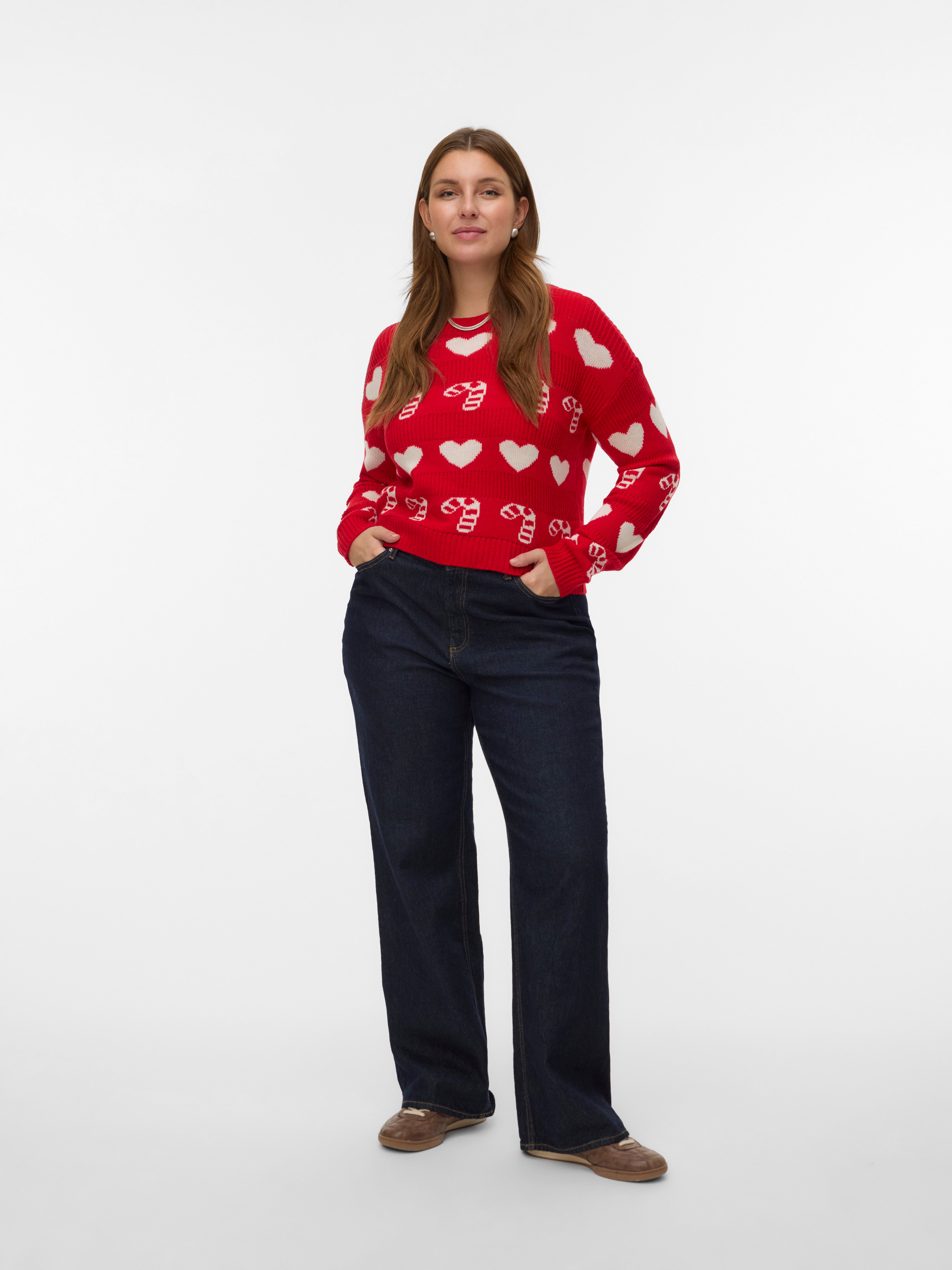 VERO MODA® VMCANDYHEARTS Knitted pullover