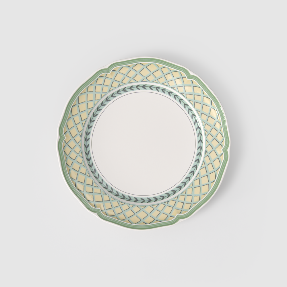 French Garden Dinner plate - Multi-colored, 10.6'', Premium Porcelain