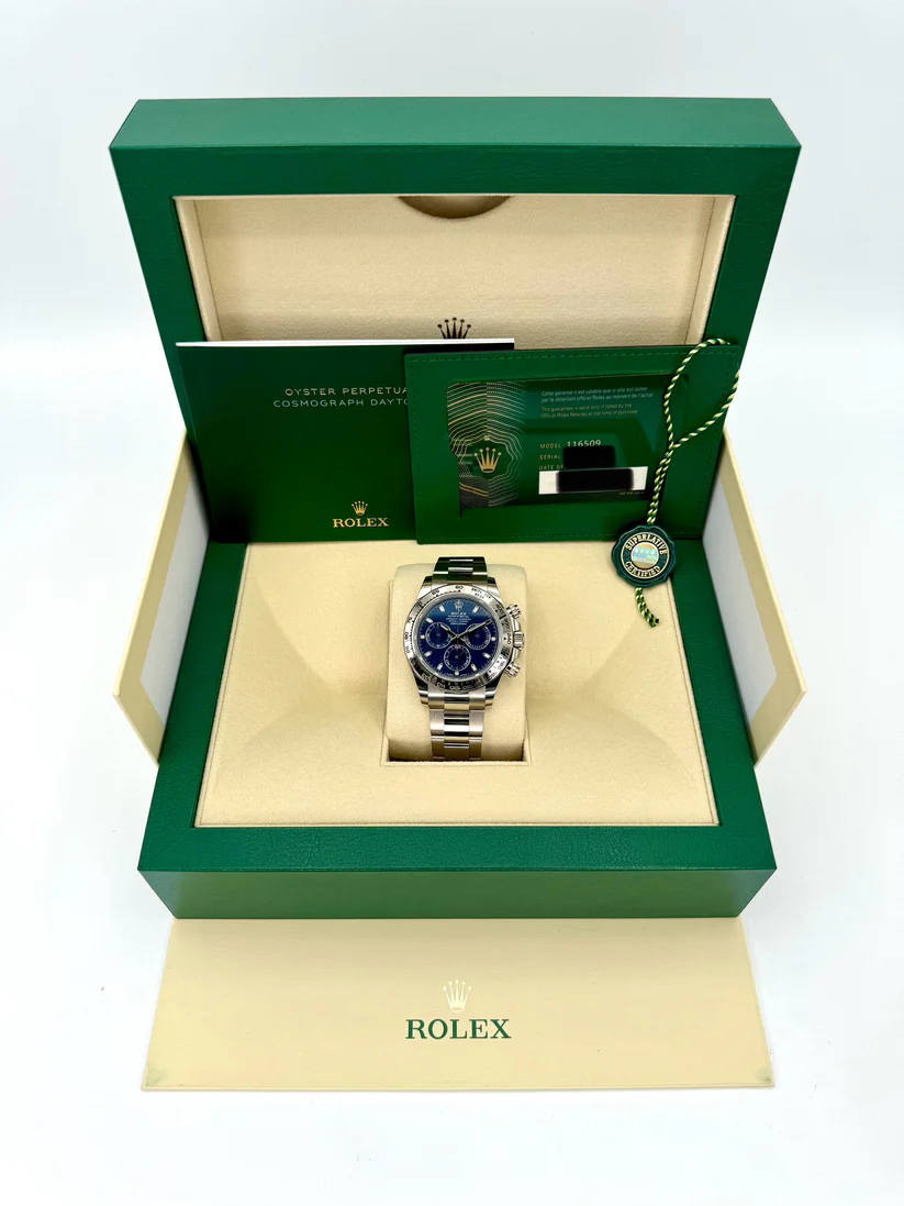 [Super Clone]Rolex Daytona White Gold/Brilliant Blue/Diamond/Oyster  m126509-0005
