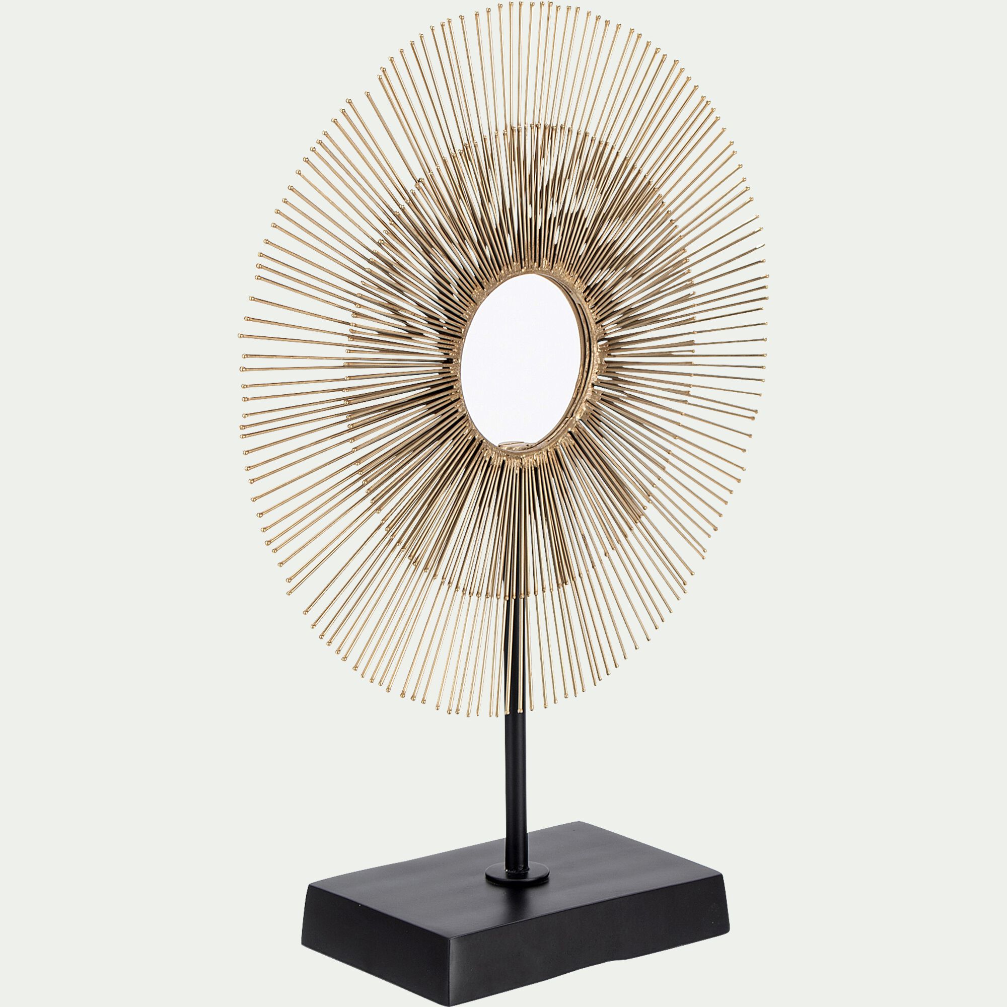 PALIKI - Décoration soleil à poser en métal - doré H46cm