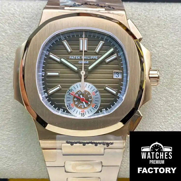 Patek Philippe Nautilus 5980-1R 3K Factory Gold Case