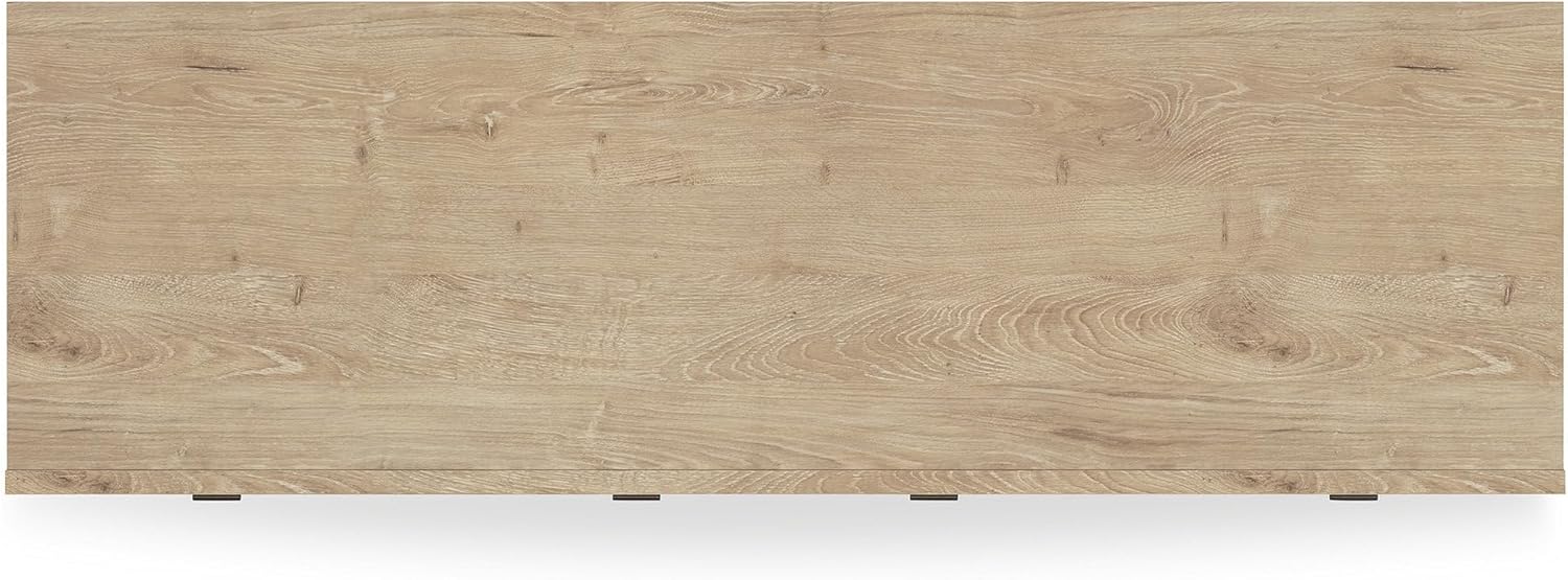 Signature Design by Ashley Cielden Coastal 6-Drawer Dresser, Bronze-Tone Knobs, Safety Stop, Textured Cane Details, 62.01