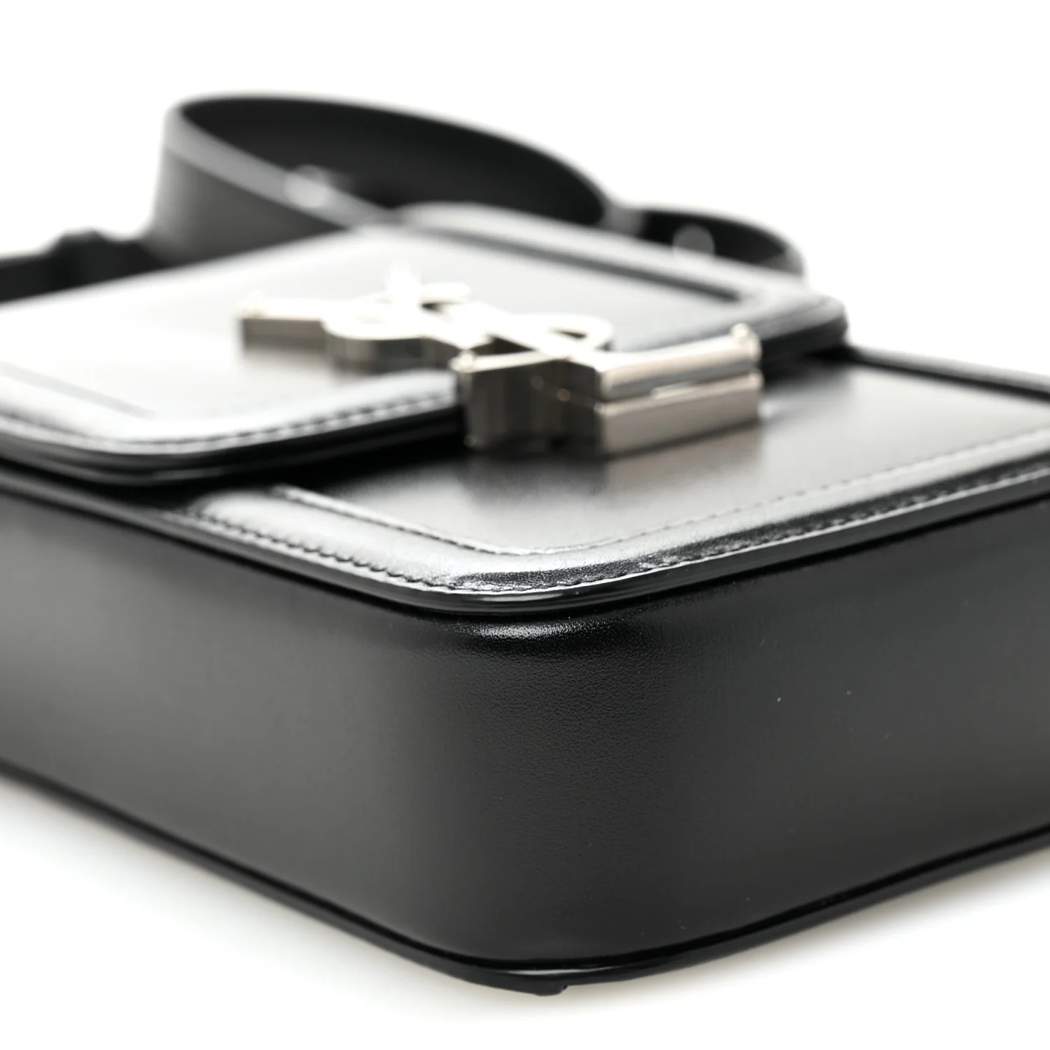 Smooth Calfskin Mini Solferino Satchel Black