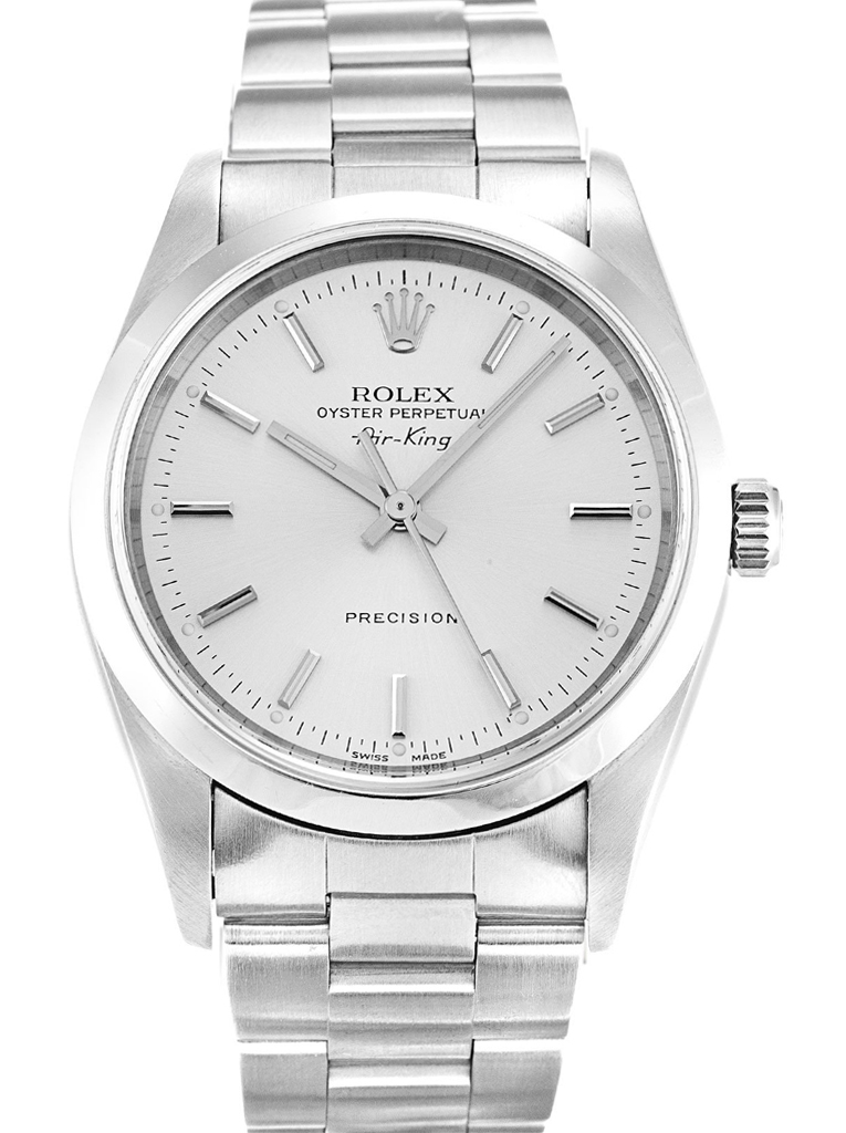[super clone]Rolex Air-King 34mm Silver Dial 14000M