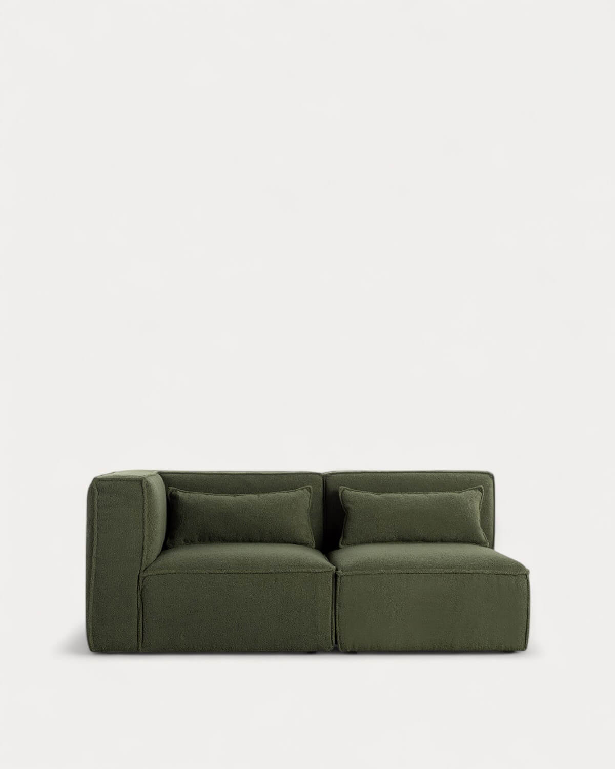 Kilhe Bouclé - Sofá Modular Esquinero de 2 piezas de Tela Bouclé Kilhe