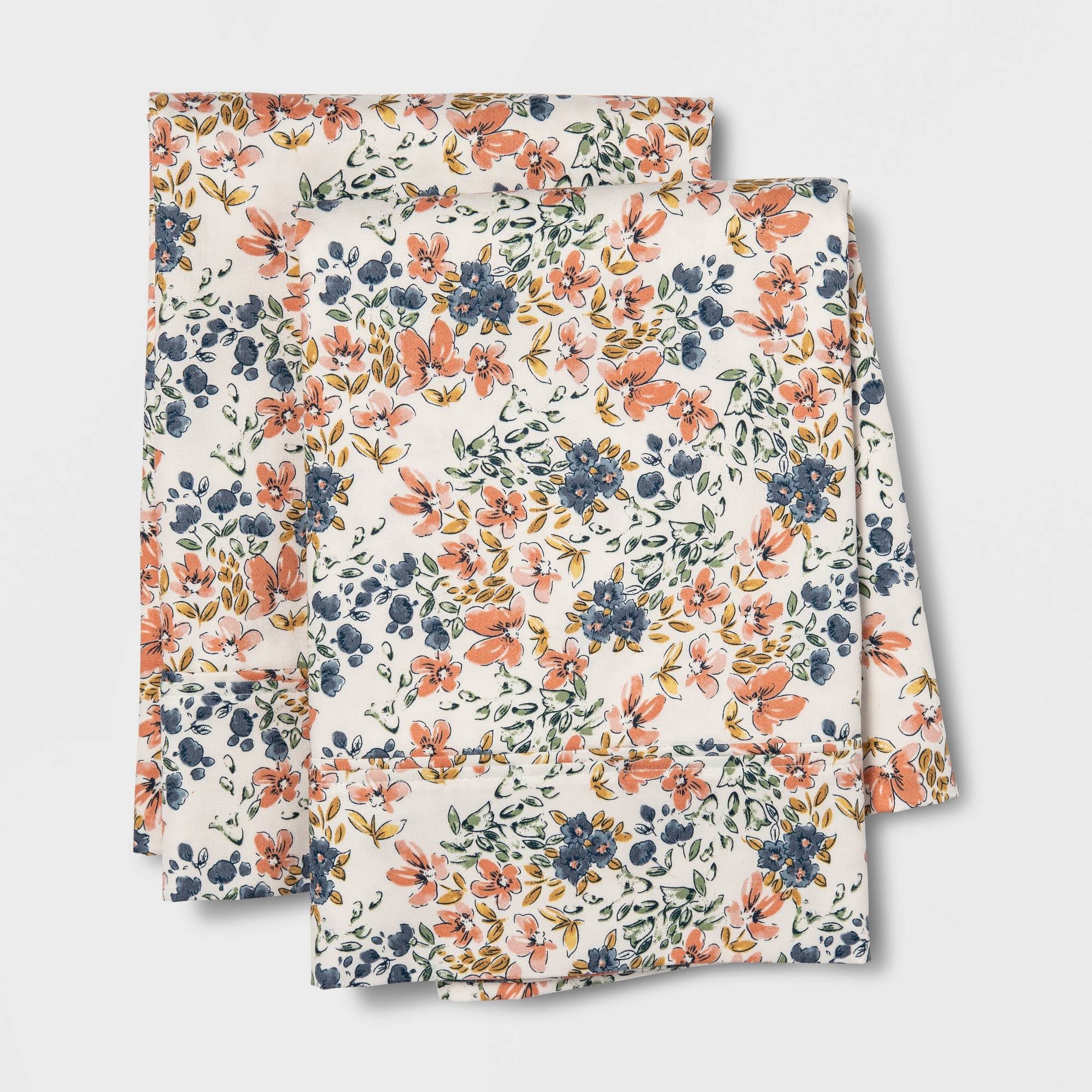 400 Thread Count Performance Printed Pillowcase Set Standard - Threshold
