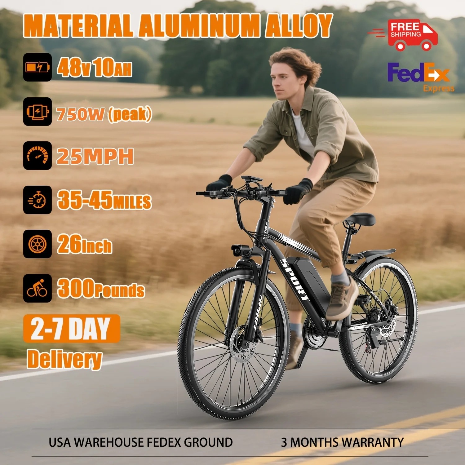 MISODO Electric Bike for Adults 26