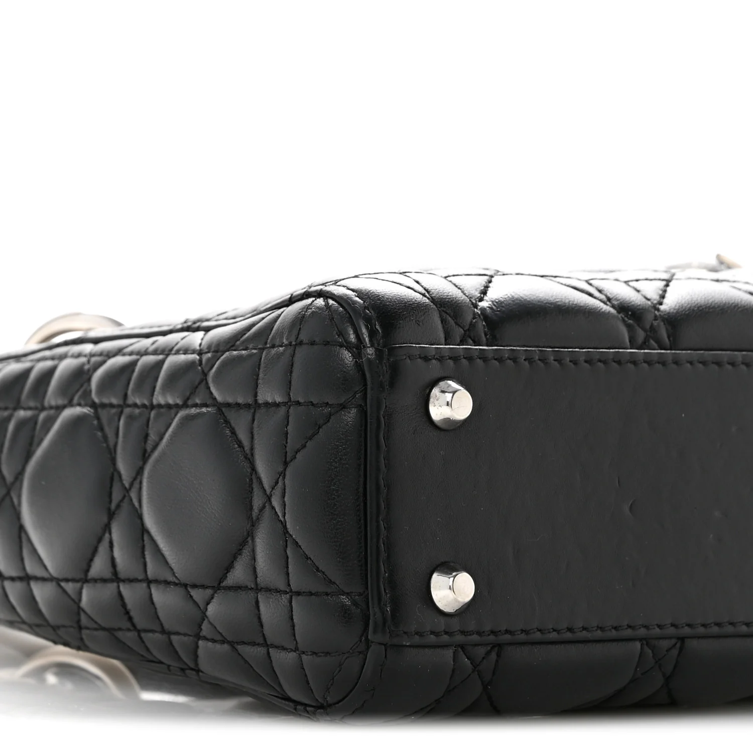 Lambskin Cannage Mini Lady Dior Black