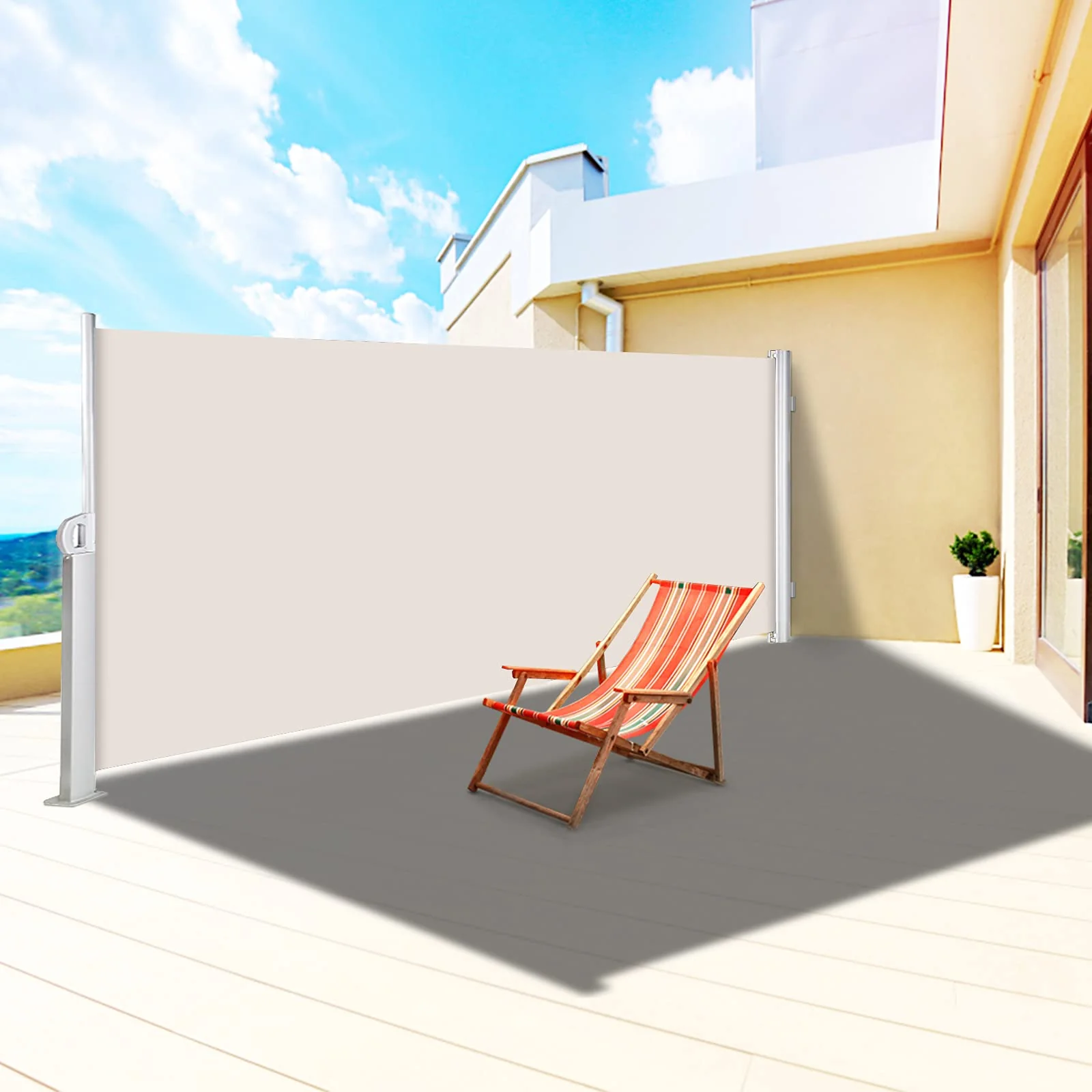 VEVOR Retractable Side Awning. Outdoor Privacy Screen