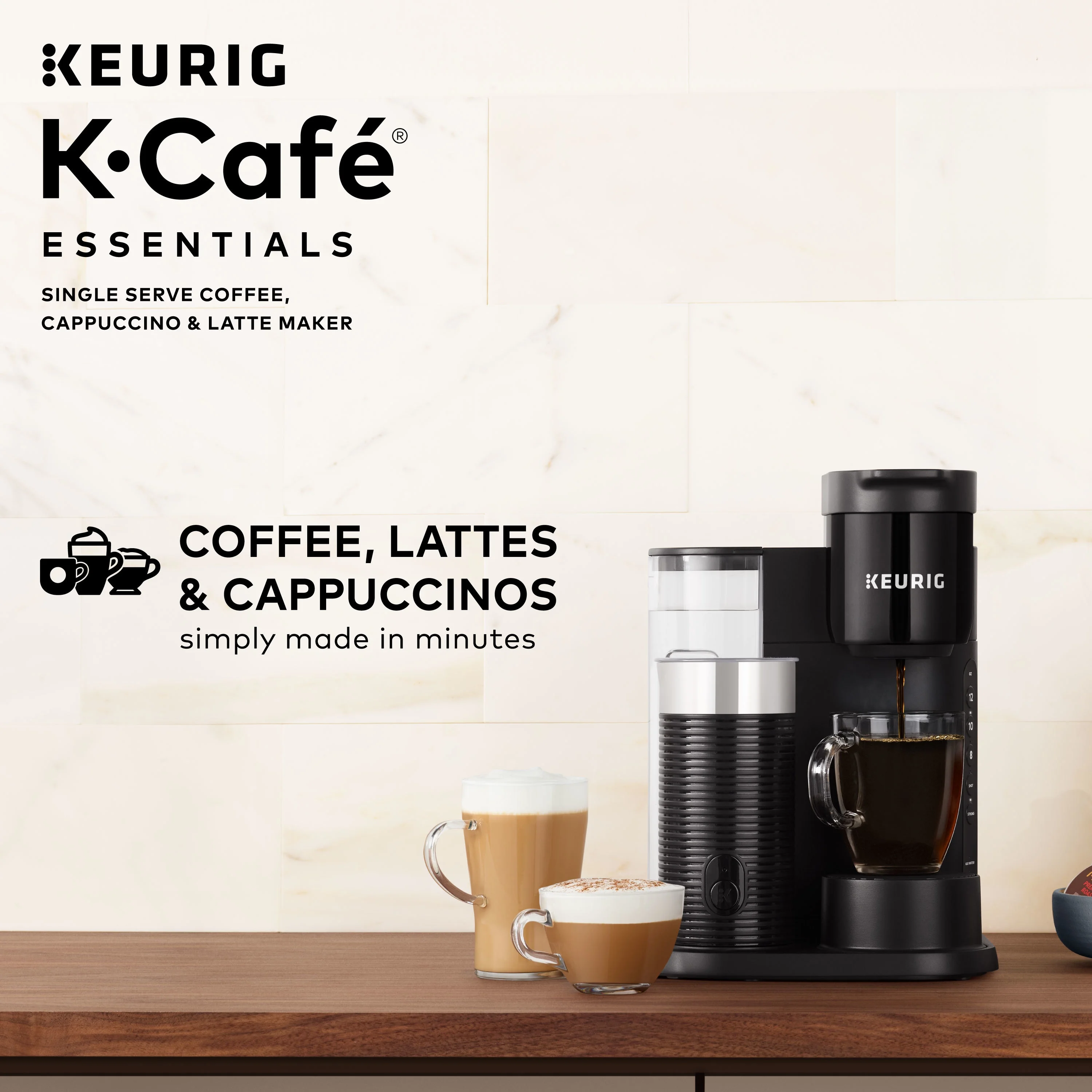 Keurig K - Caf Essentials Single Serve K - Cup Pod Coffee Maker, Black