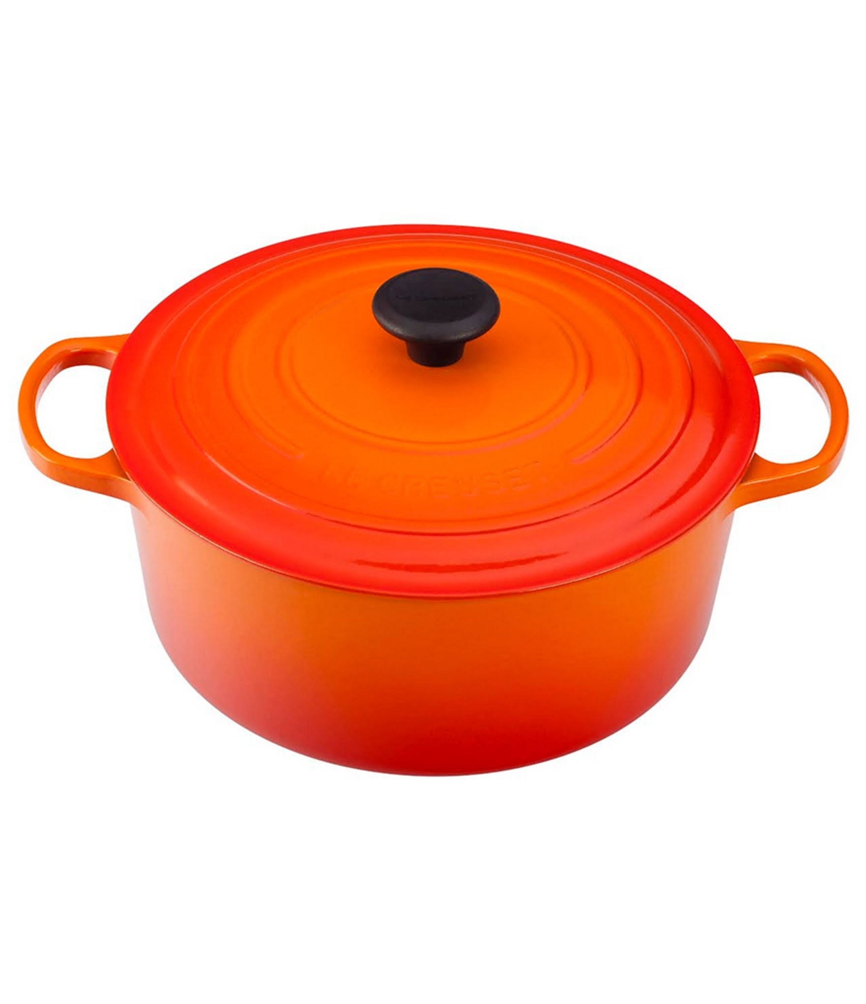 Le Creuset Round Cast Iron Dutch Oven, Flame, 7.25 qt