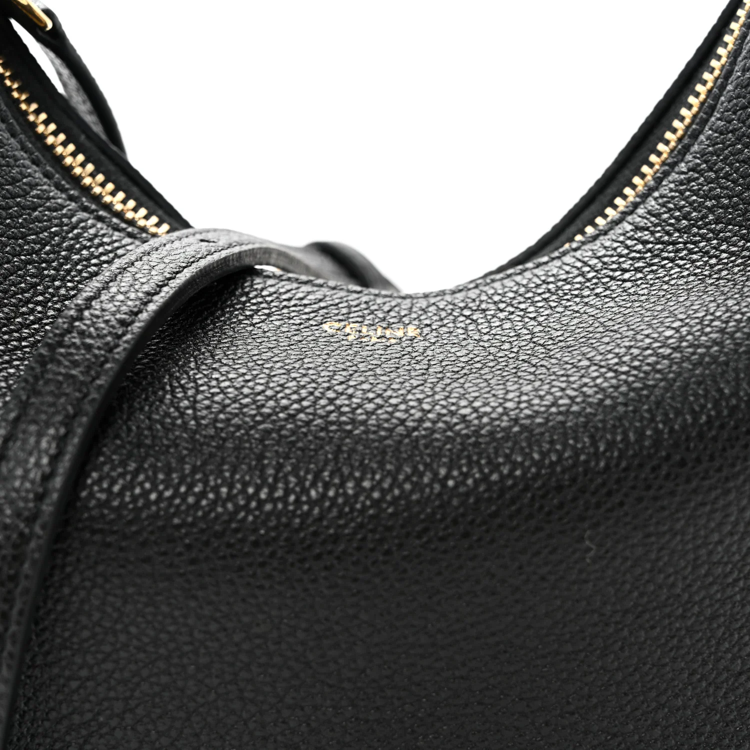 Supple Grained Calfskin Teen Lulu Shoulder Bag Black