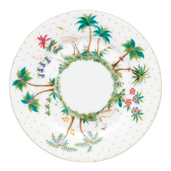 Jolie Dots tallerken 17 cm gull