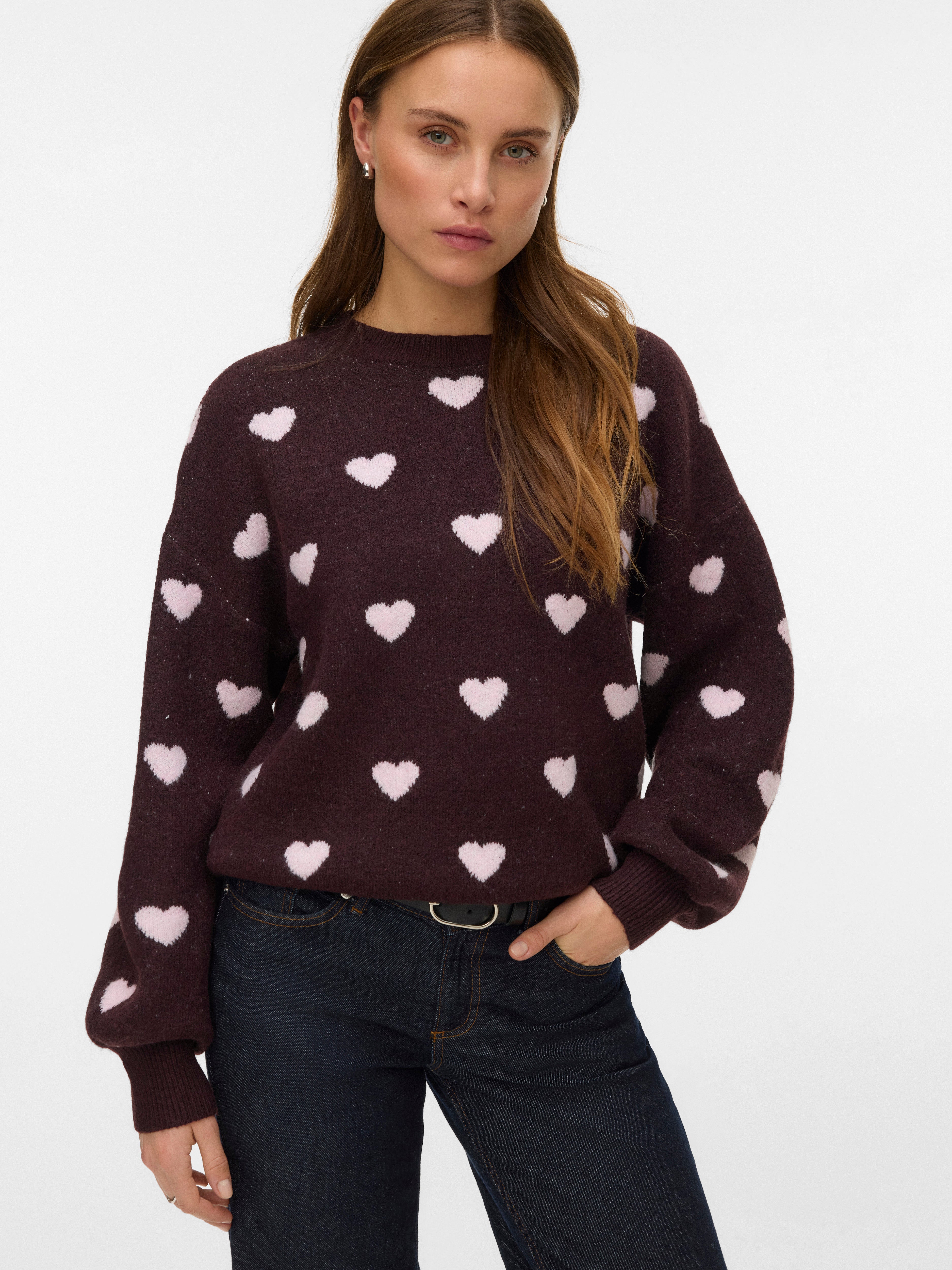 VERO MODA® AWHEART Knitted pullover