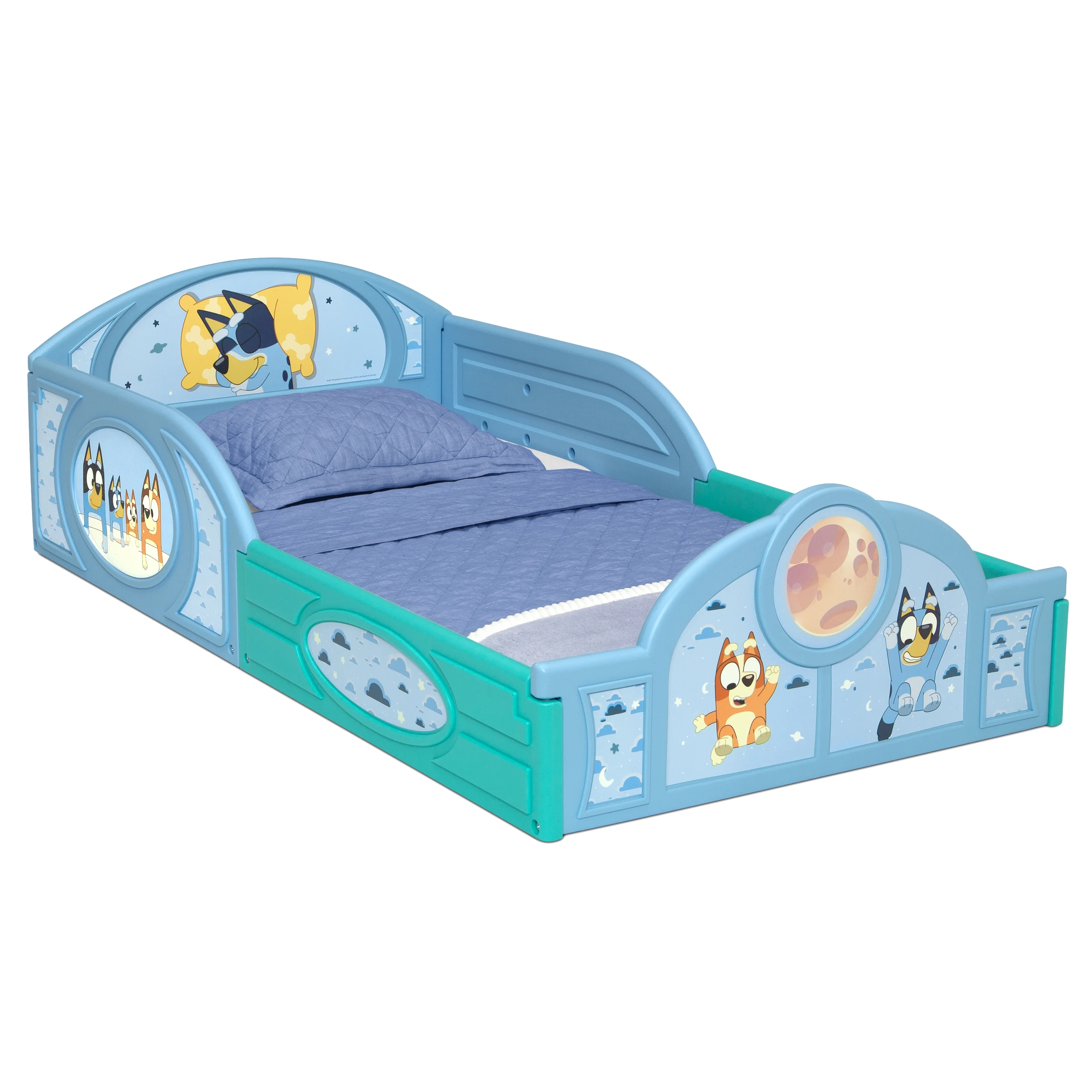 Bluey 3 - Piece Toddler Bedroom Set by Delta Children, Blue