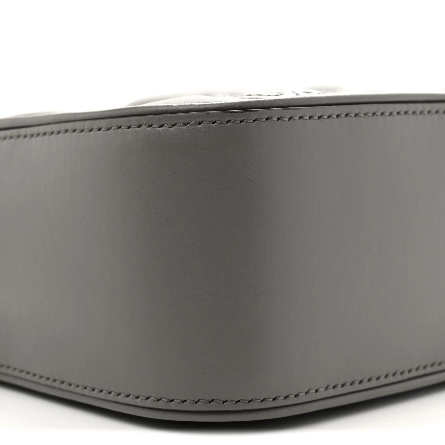 Calfskin GG Matelasse Shoulder Bag Dusty Grey Natural