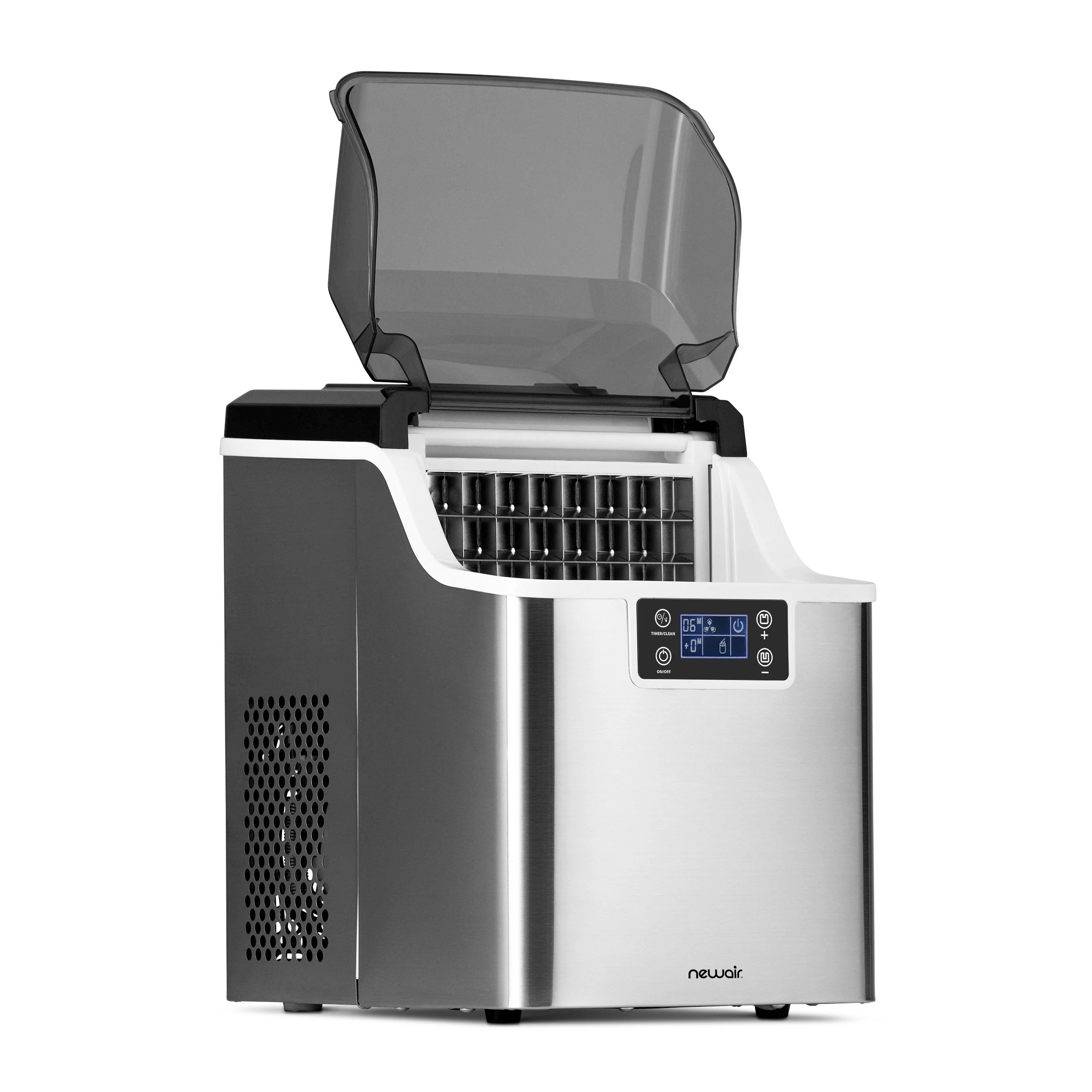 Newair Countertop Ice Maker. Clear Ice, 45 lbs/day - Stainless Steel
