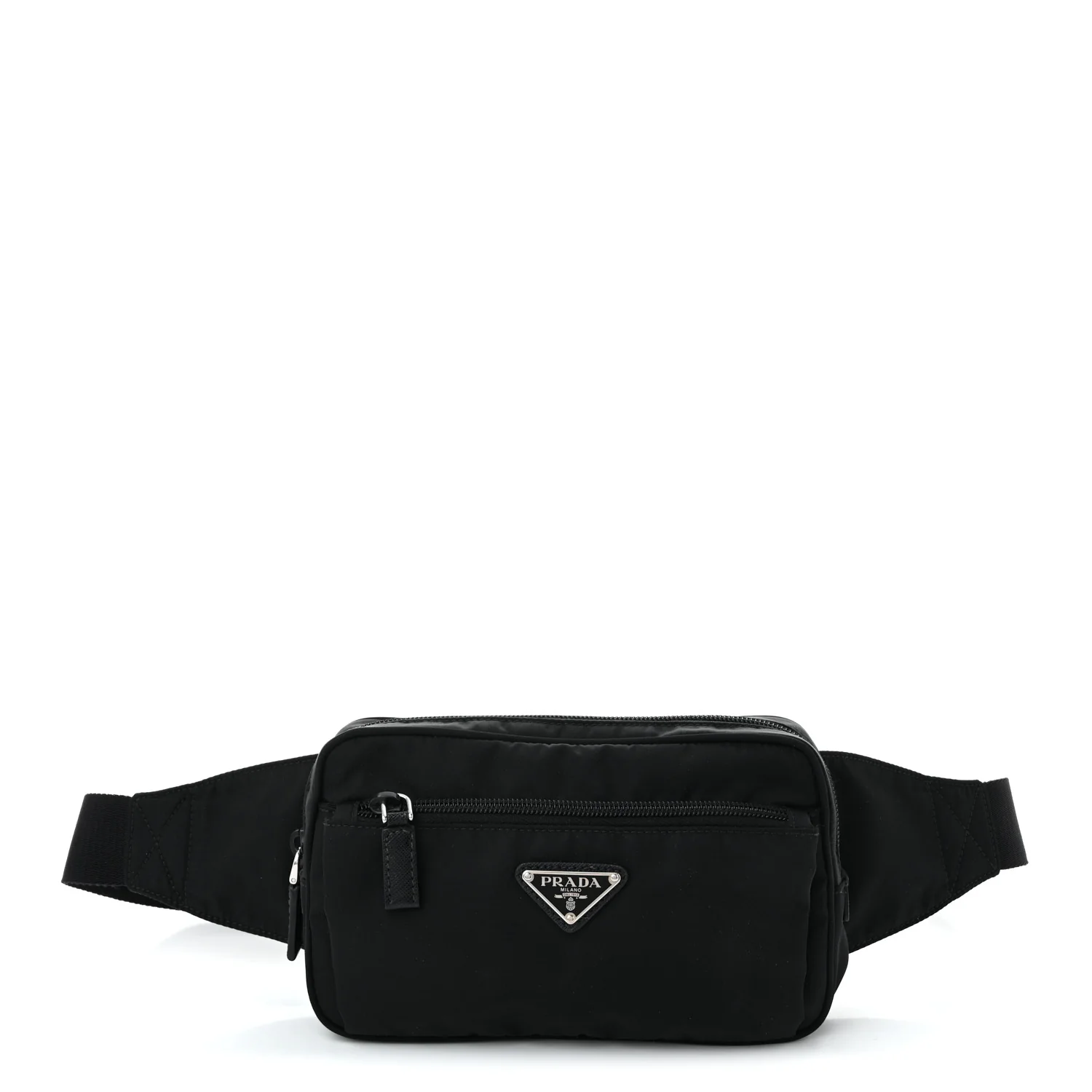 Re-Nylon Saffiano Belt Bag Black