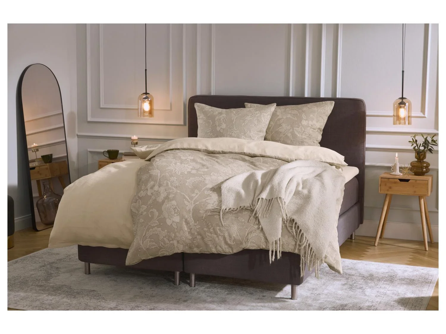LIVARNO Parure de lit double face en satin, 240 x 220 cm