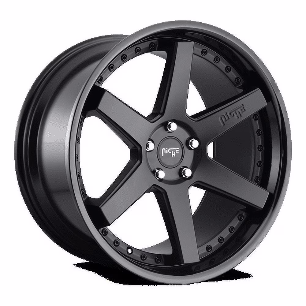 M192 Altair 18X8.5 5X112 42Et 72.56Cb Gloss Black Matte Black Wheel