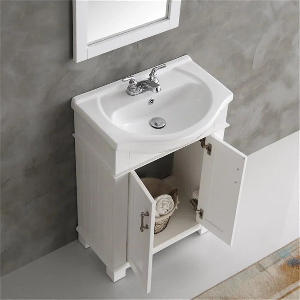 Hartford 24" White Traditional Bathroom Vanity(White) - Image 8