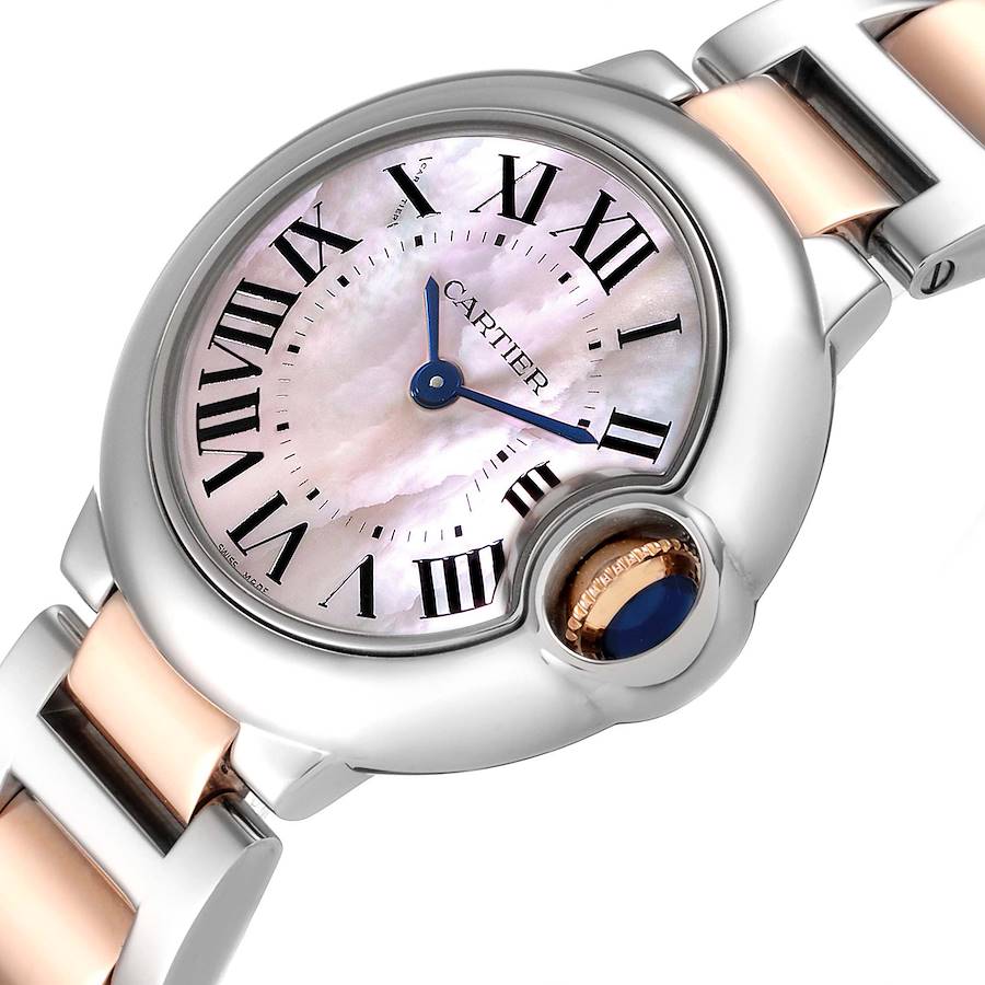 [Super Clone]BALLON BLEU Pink Mother of Pearl Dial 28mm