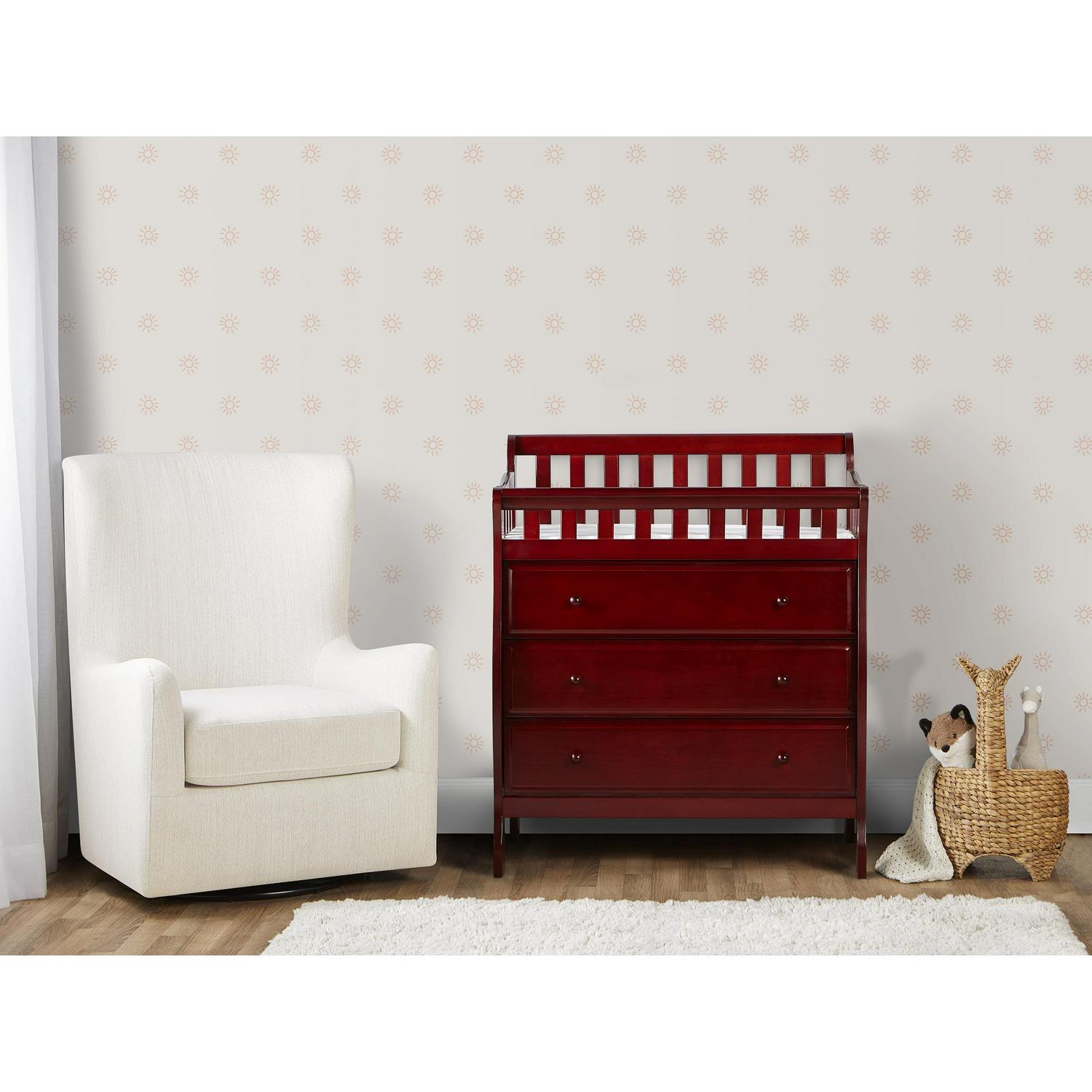 Dream on Me Marcus Changing Table and Dresser. Cherry
