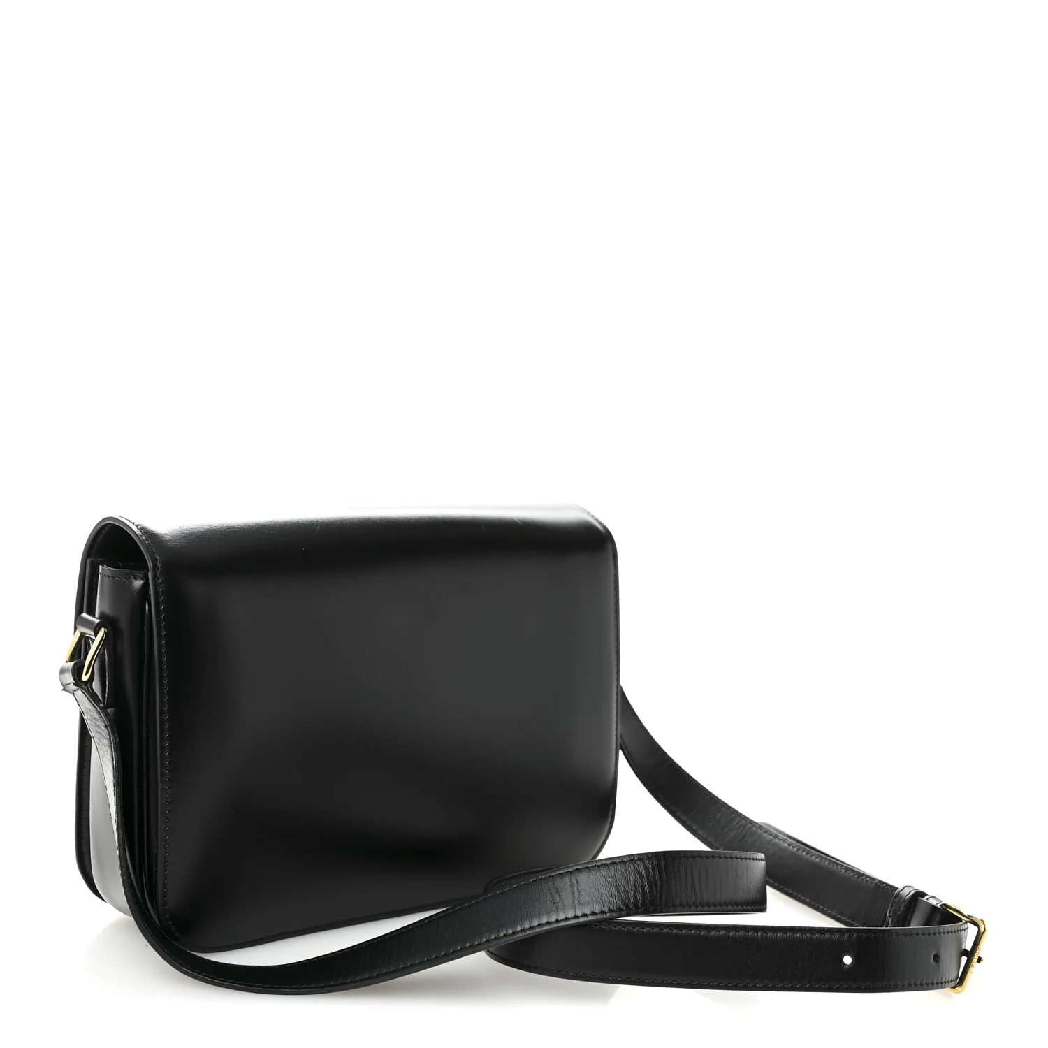 Shiny Calfskin Medium Triomphe Black