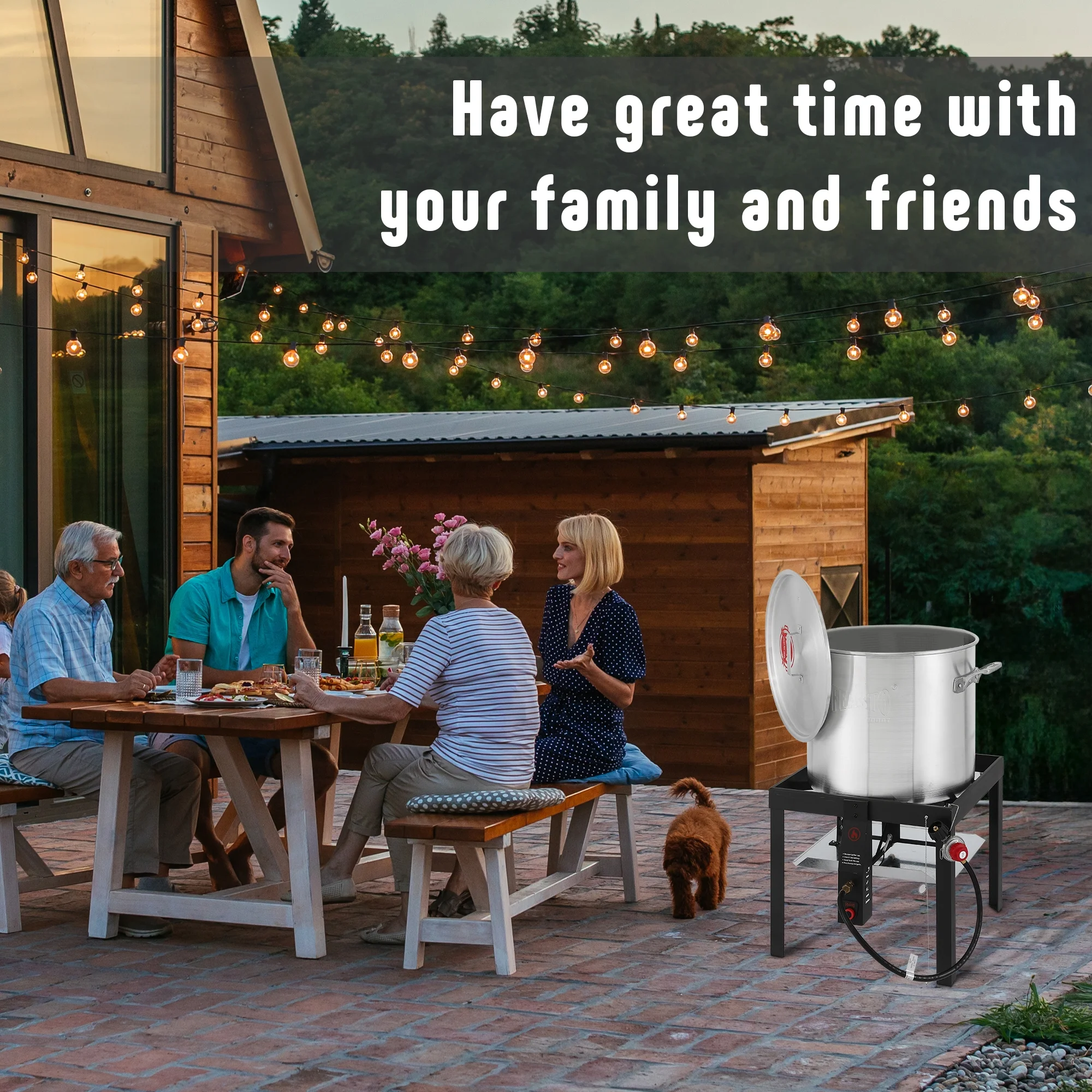 80 quart Seafood Boil Pot Kit with Electronic Ignitor(80 QT) - Image 9
