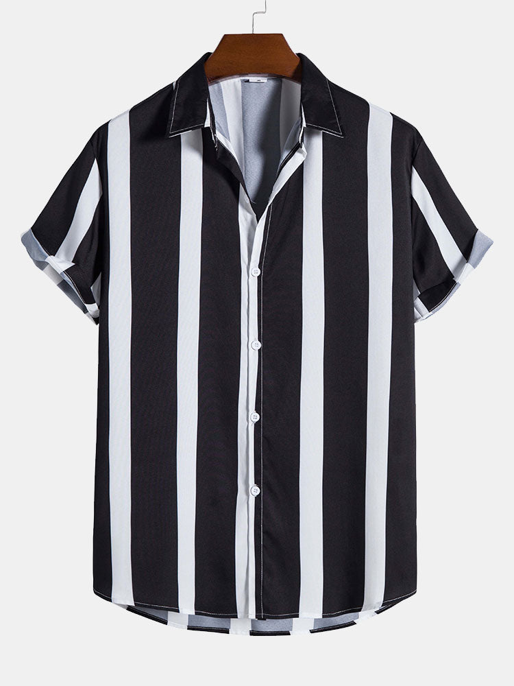 Chemise boutonnée à rayures