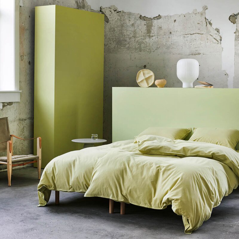Frøya sengetøy 140x220 cm dempet lime