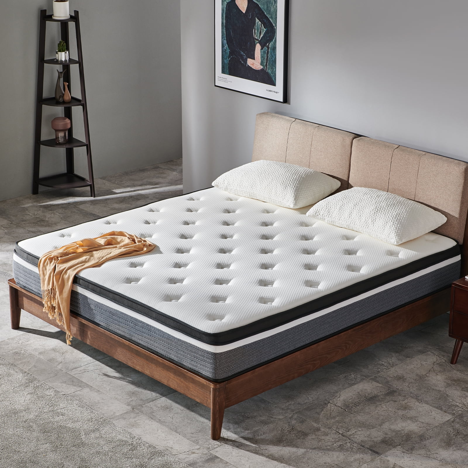 Queen Mattress, 12" Medium Memory Foam Spring Hybrid Mattress, Support for Adult(Queen/12 in) - Image 3
